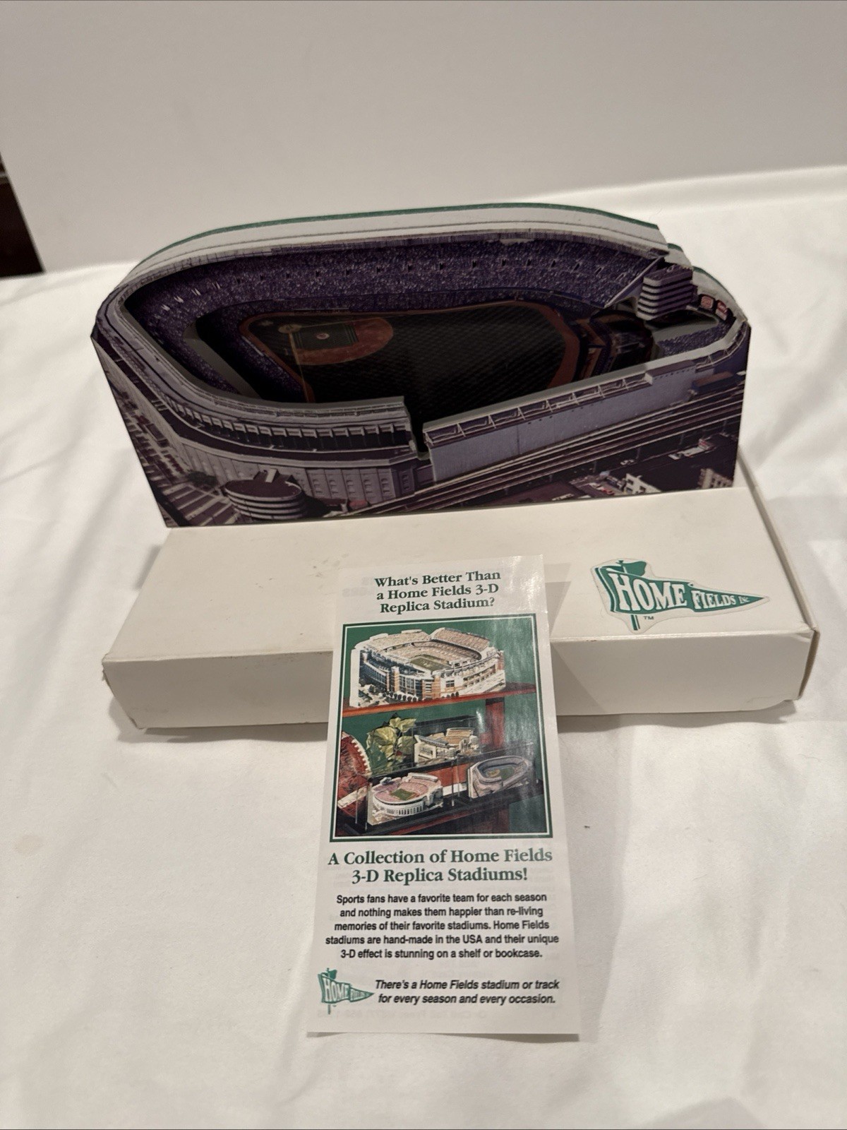 Yankee Stadium Replica 3D Stadium w/Case 1976-2008 by Home Fields 2007 9″