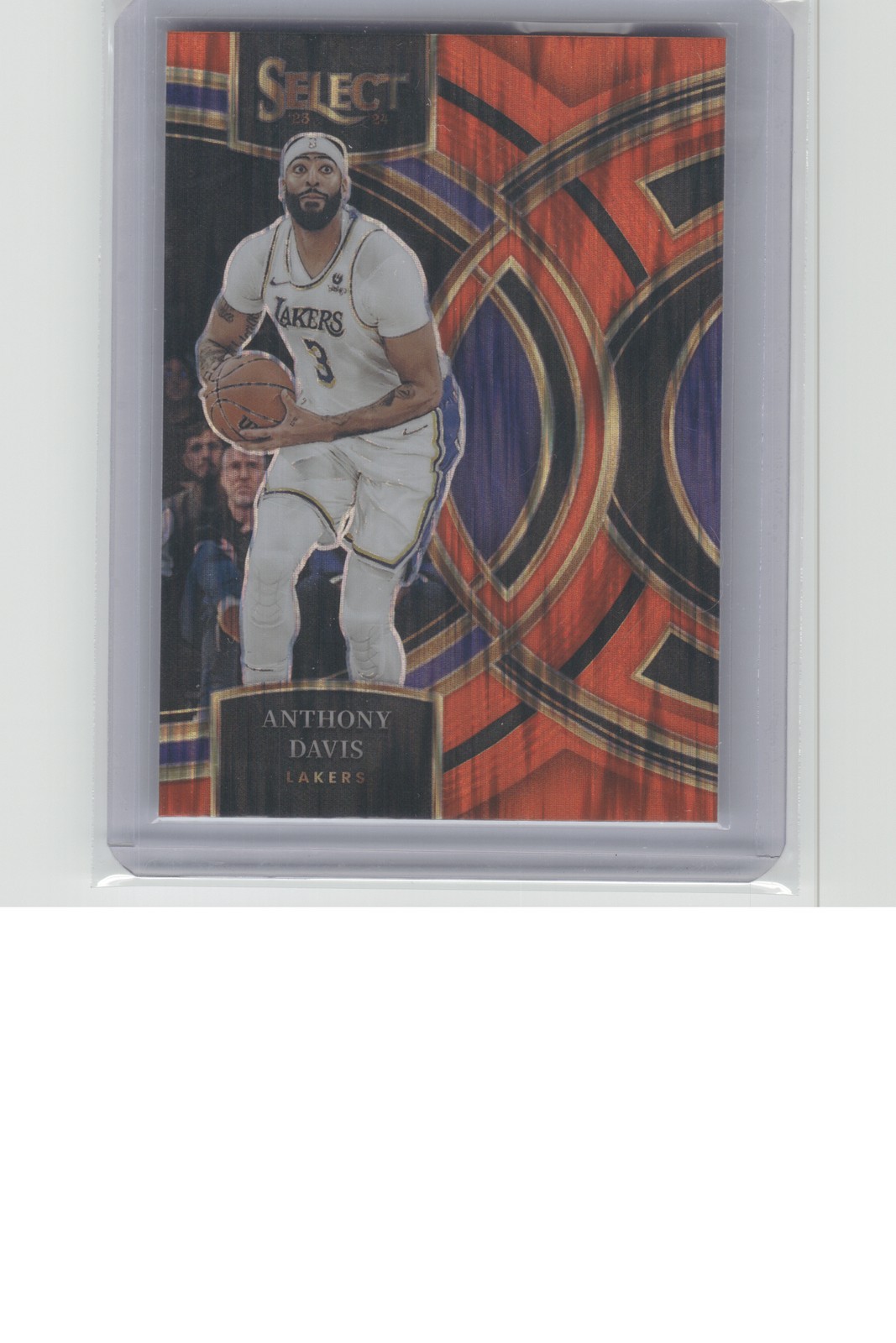 2023-24 Panini Select #181 Anthony Davis Orange Flash Prizms B33R3C2