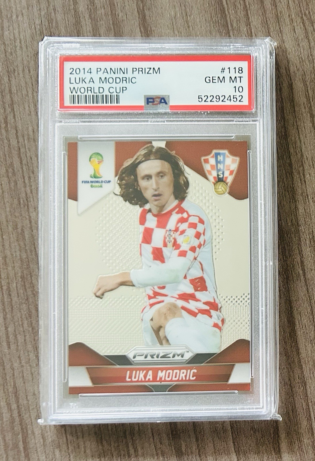 2014 Panini Prizm World Cup Luka Modric Base Card #118 PSA 10