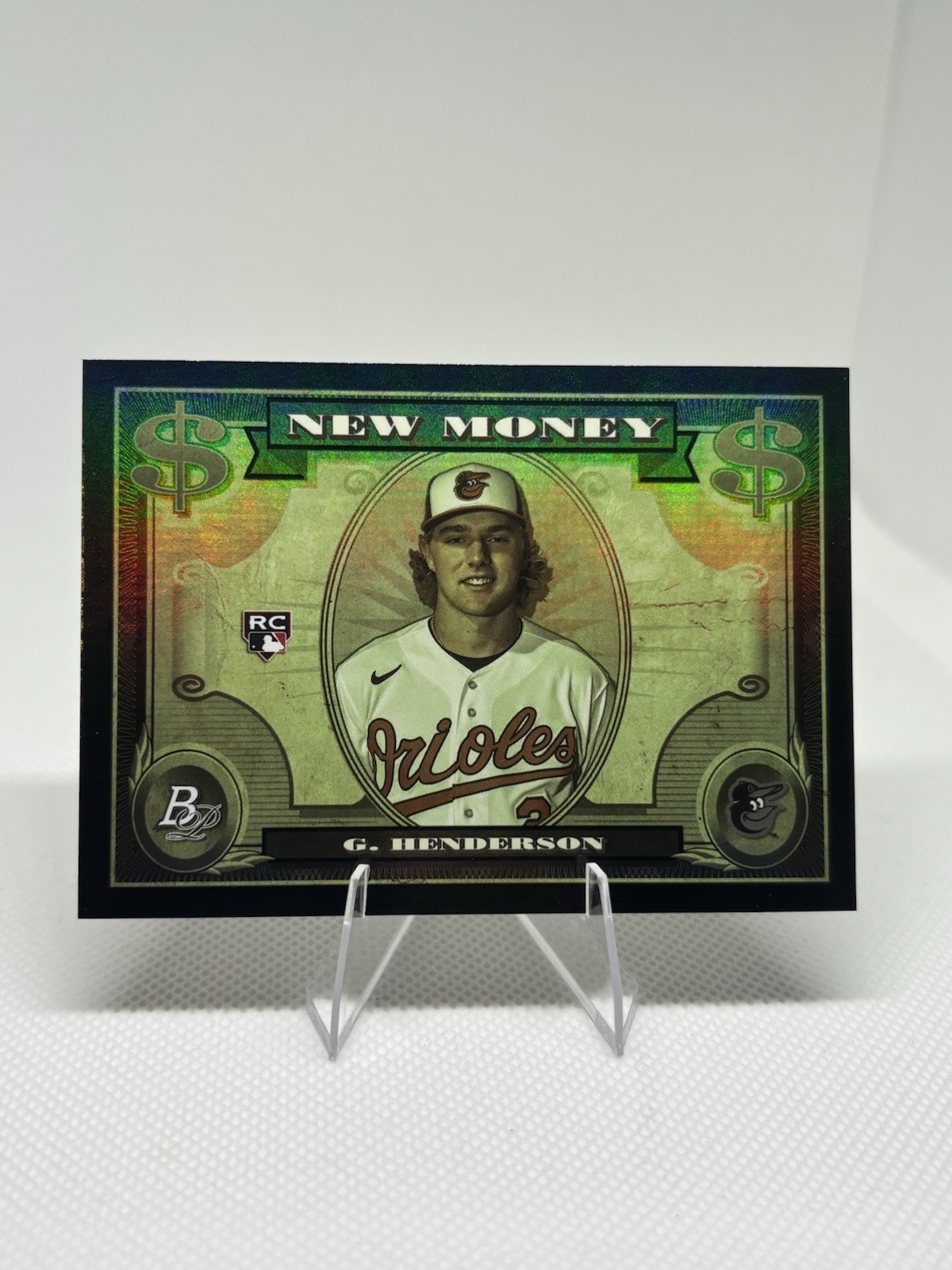 Topps 2023 Bowman Platinum New Money #NM-1 Gunnar Henderson RC Orioles