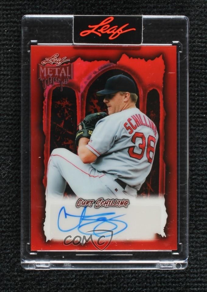 2025 Leaf Metal Halloween Blood Prismatic /13 Curt Schilling #BA-CS1 Auto 9cf