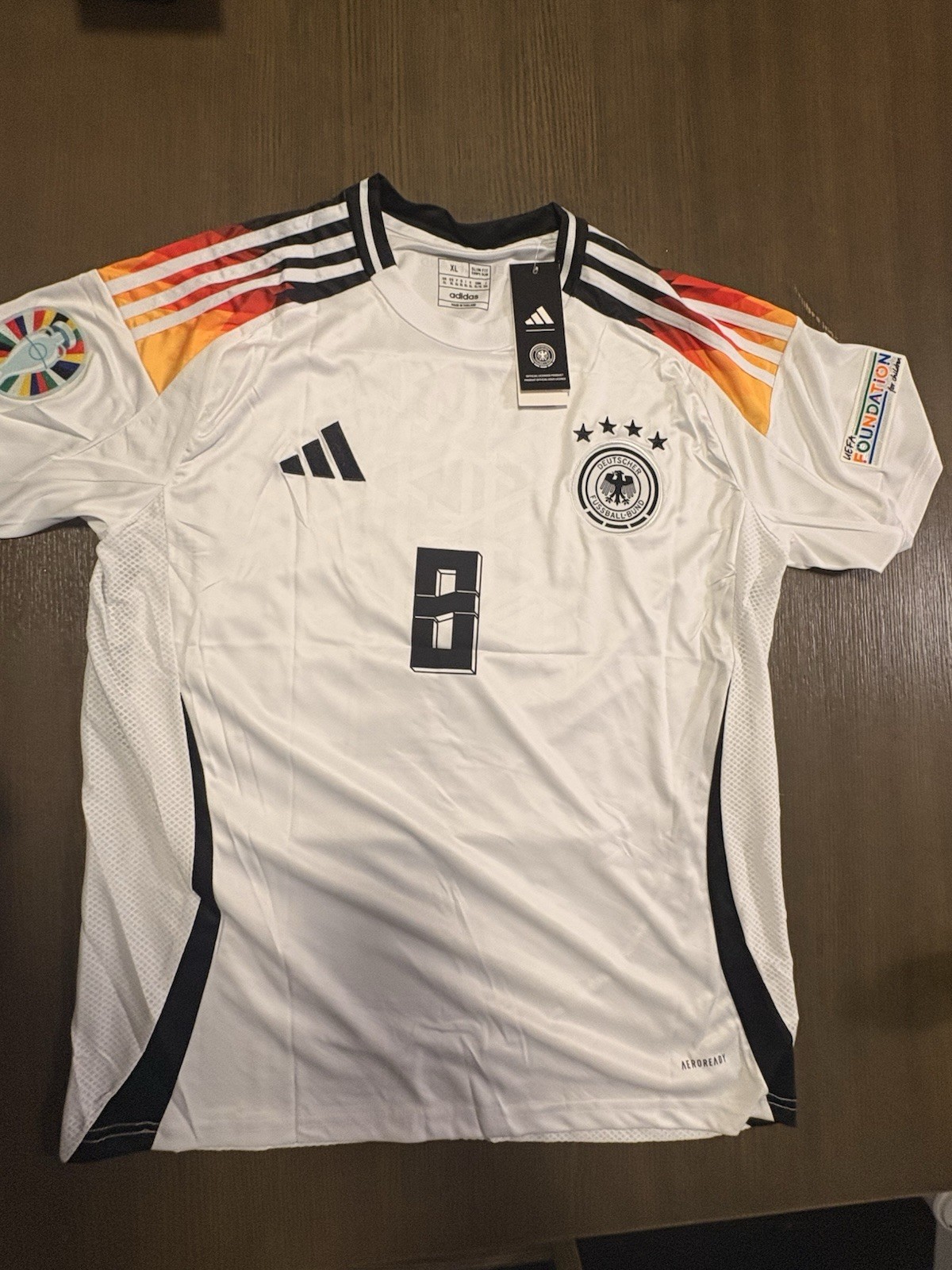 Toni Kross Germany Soccer Team Jersey #8 Adidas UEFA Foundation