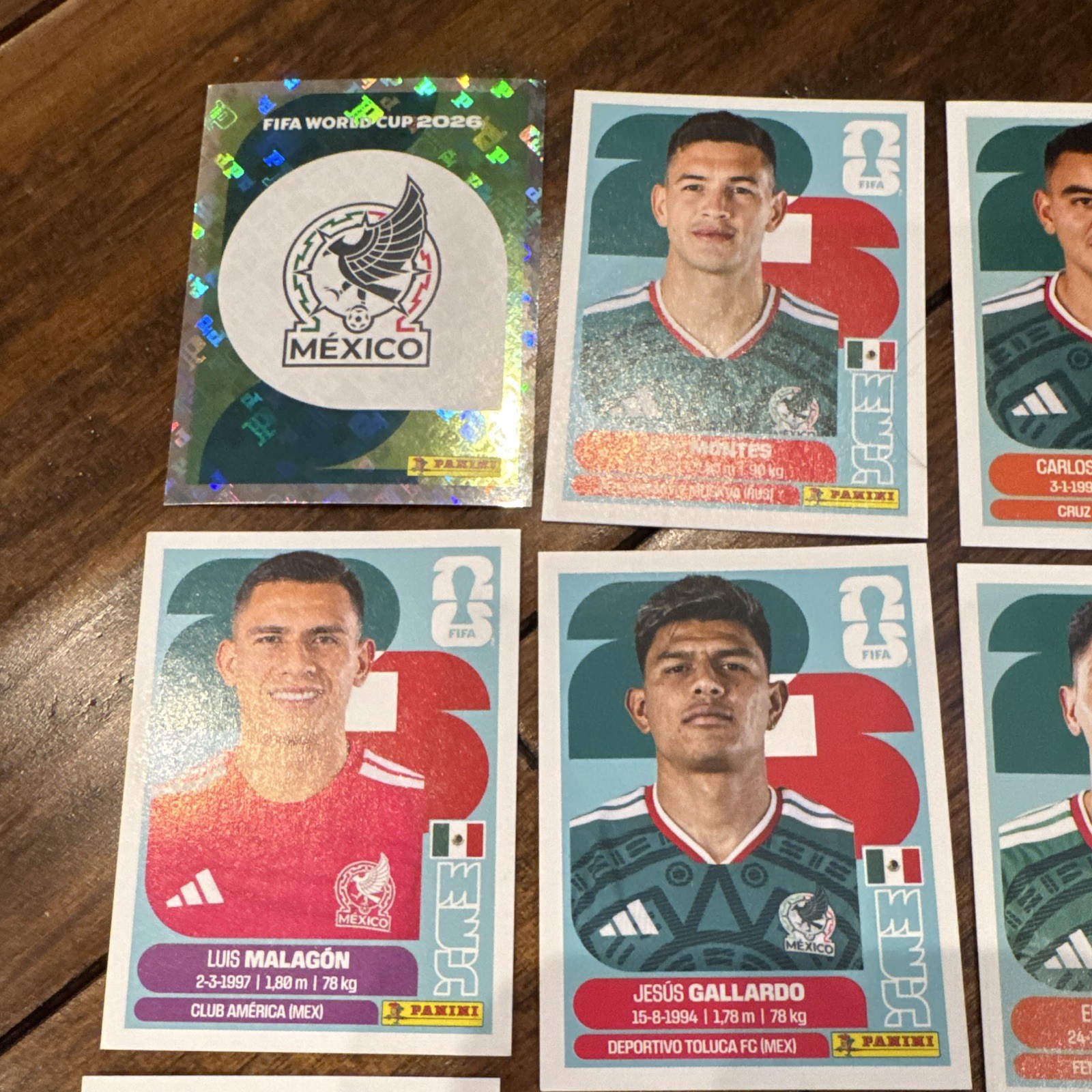 Panini FIFA World Cup 2026 Mexico Sticker Lot 20 MEX 1-20 Foil Hologram