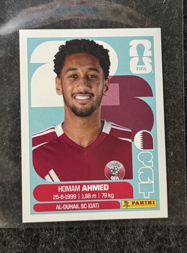 HOMAM AHMED – QAT5 – Base – FIFA 2026 – Panini Sticker – English