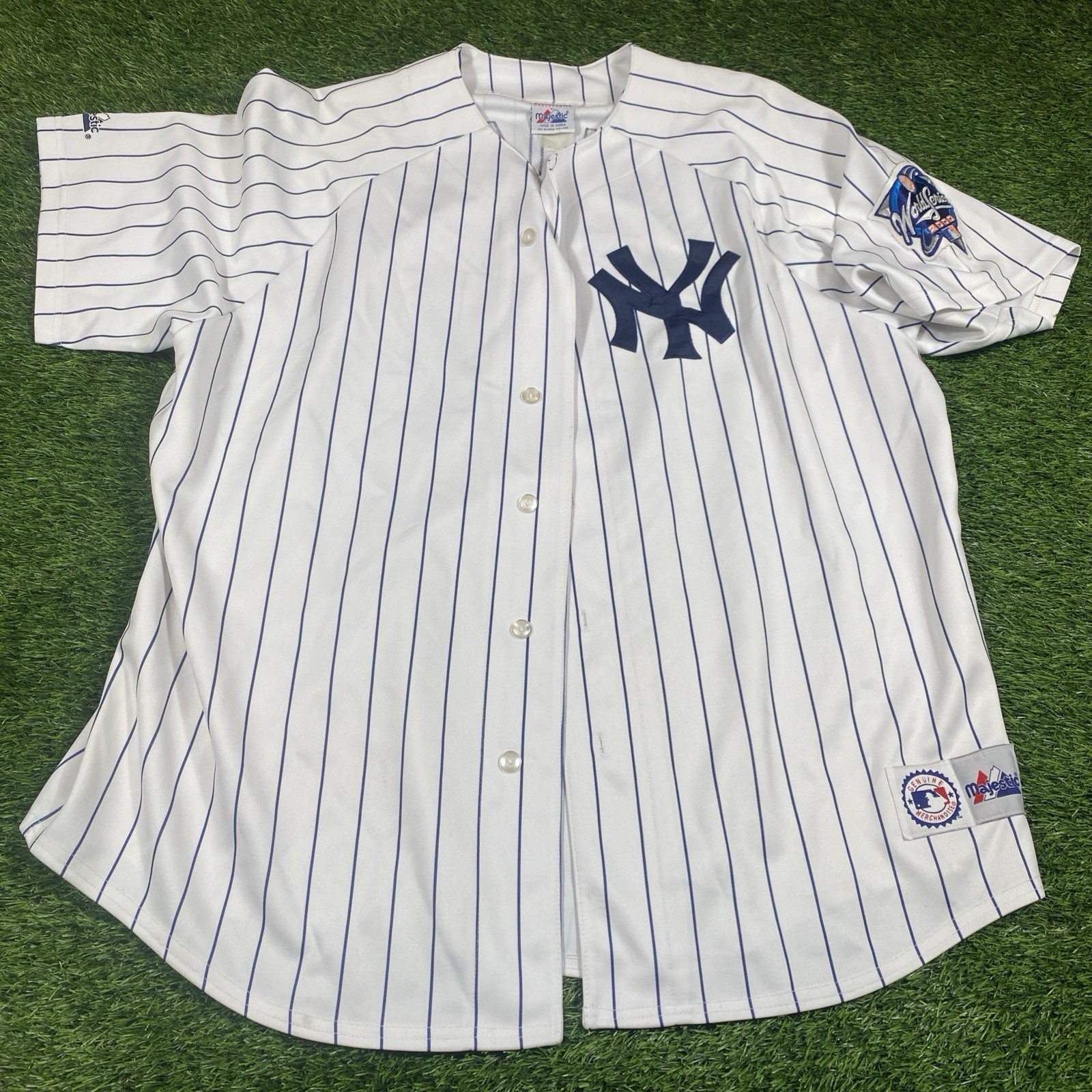 Bearnie Williams New York Yankees Majestic Jersey Mens 2XL World Series 2000 MLB