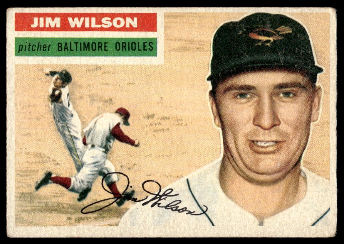 1956 Topps Jim Wilson Baltimore Orioles #171