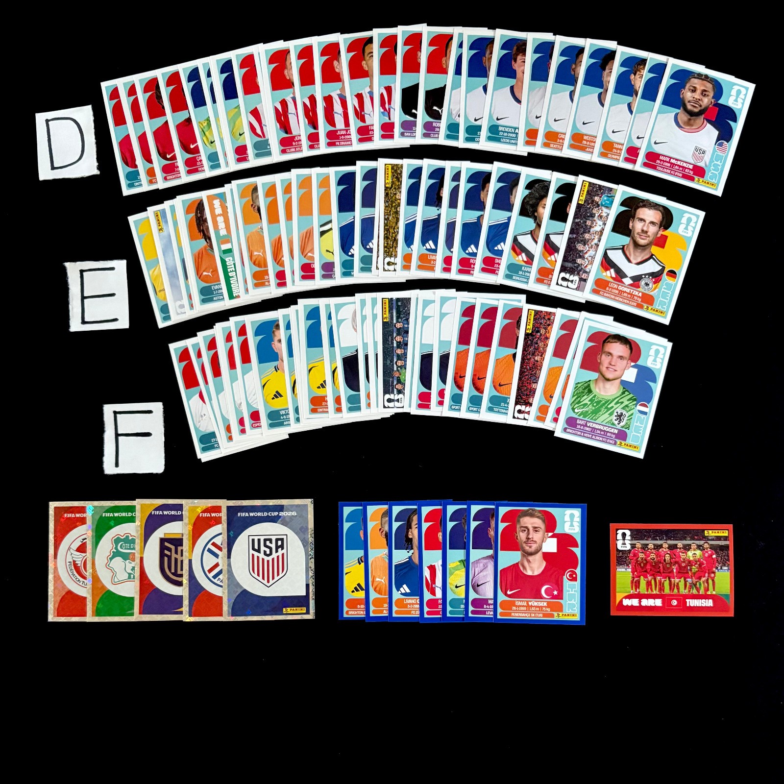PANINI WORLD CUP 2026 STICKERS – MEX RSA KOR CZE CAN BIH QAT SUI BRA MAR HAI SCO