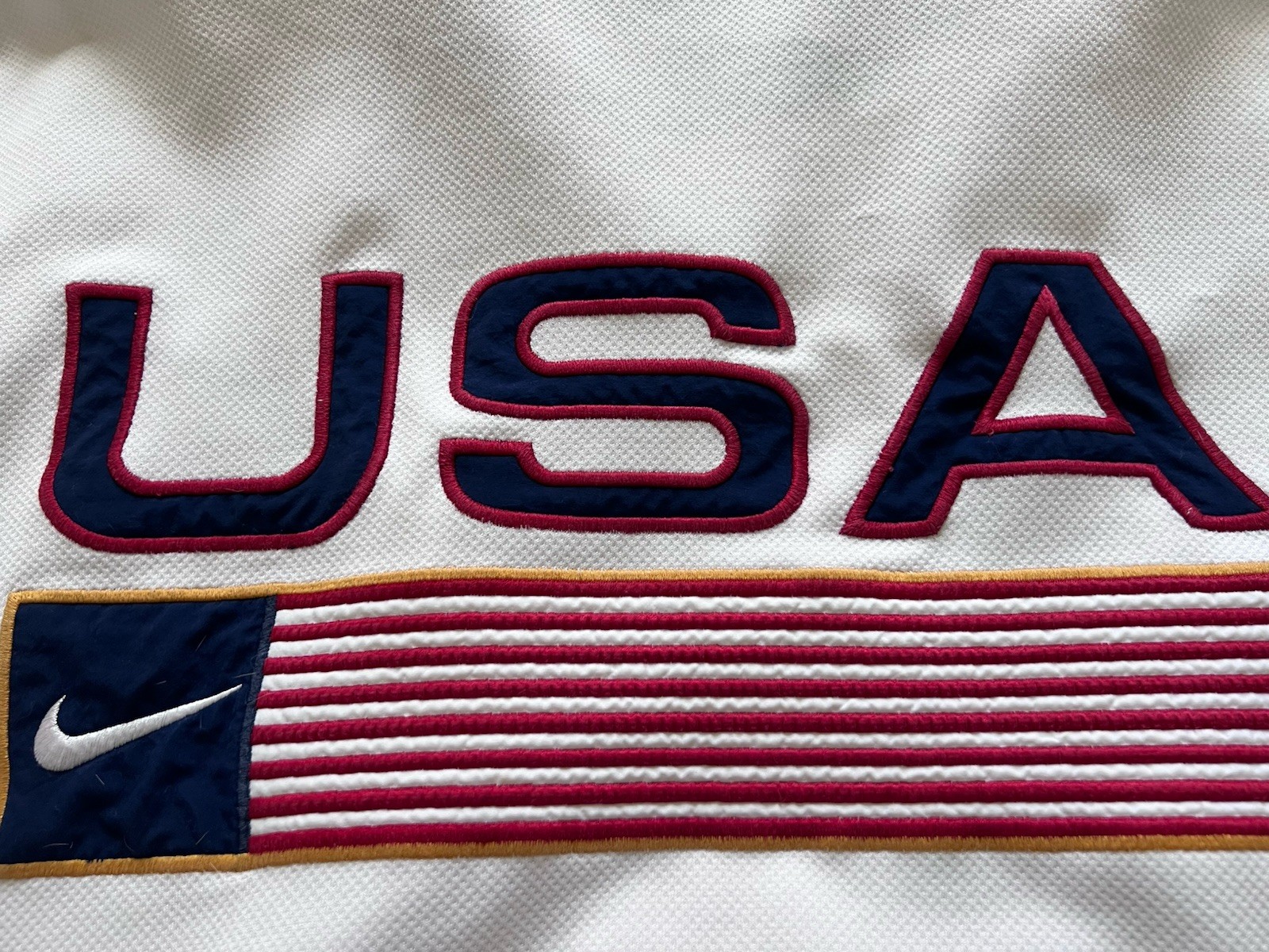 Sz XL – Nike Olympic Team USA 90s Embroidered United States Flag Sweatshirt Men