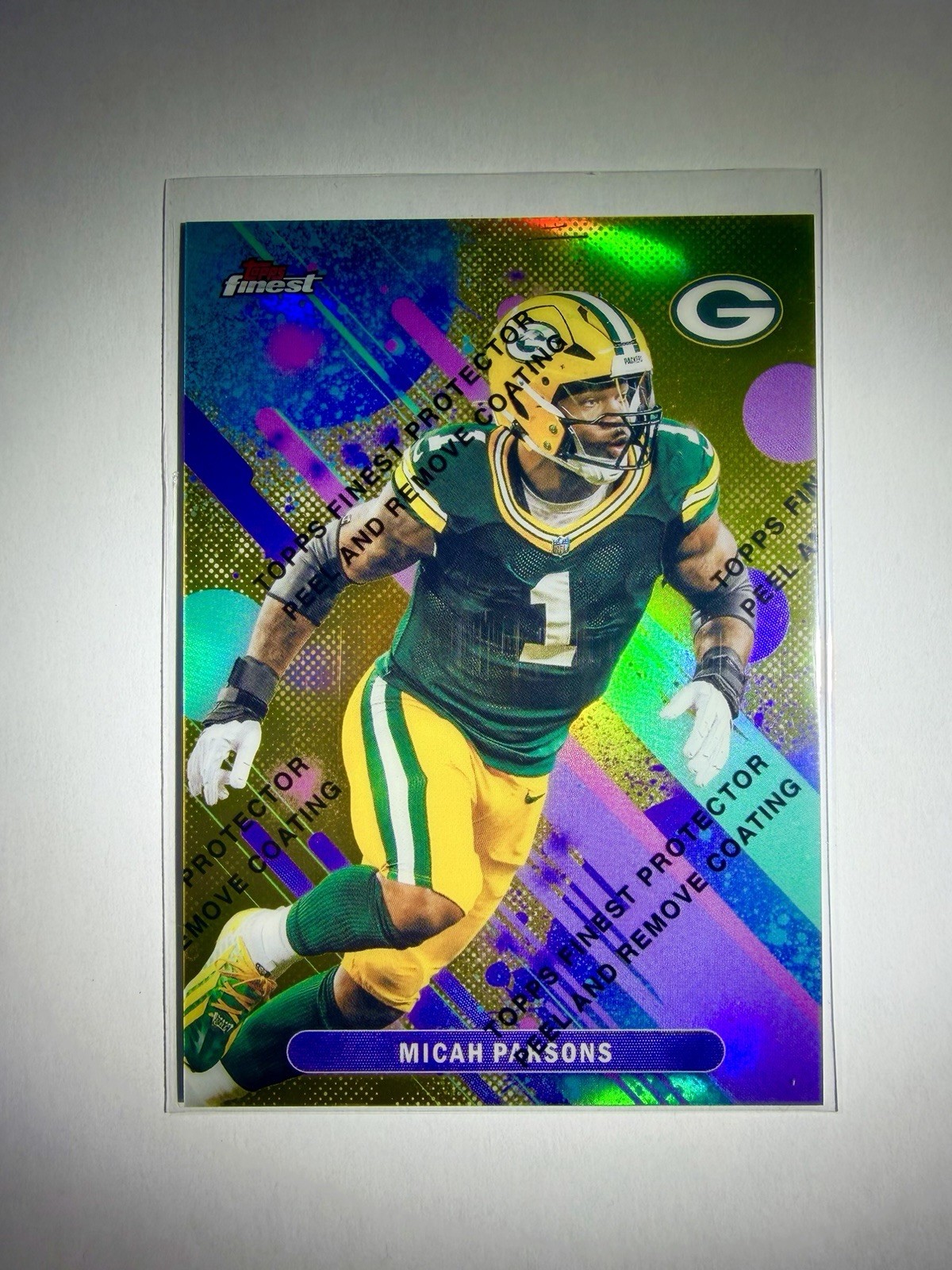 2025 Topps Finest Micah Parsons GOLD 13/50 | Protective Coating | Packers