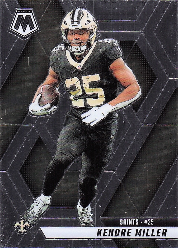 2025 Panini America, Inc. MOSAIC FOOTBALL KENDRE MILLER #124 NEW ORLEANS SAINTS