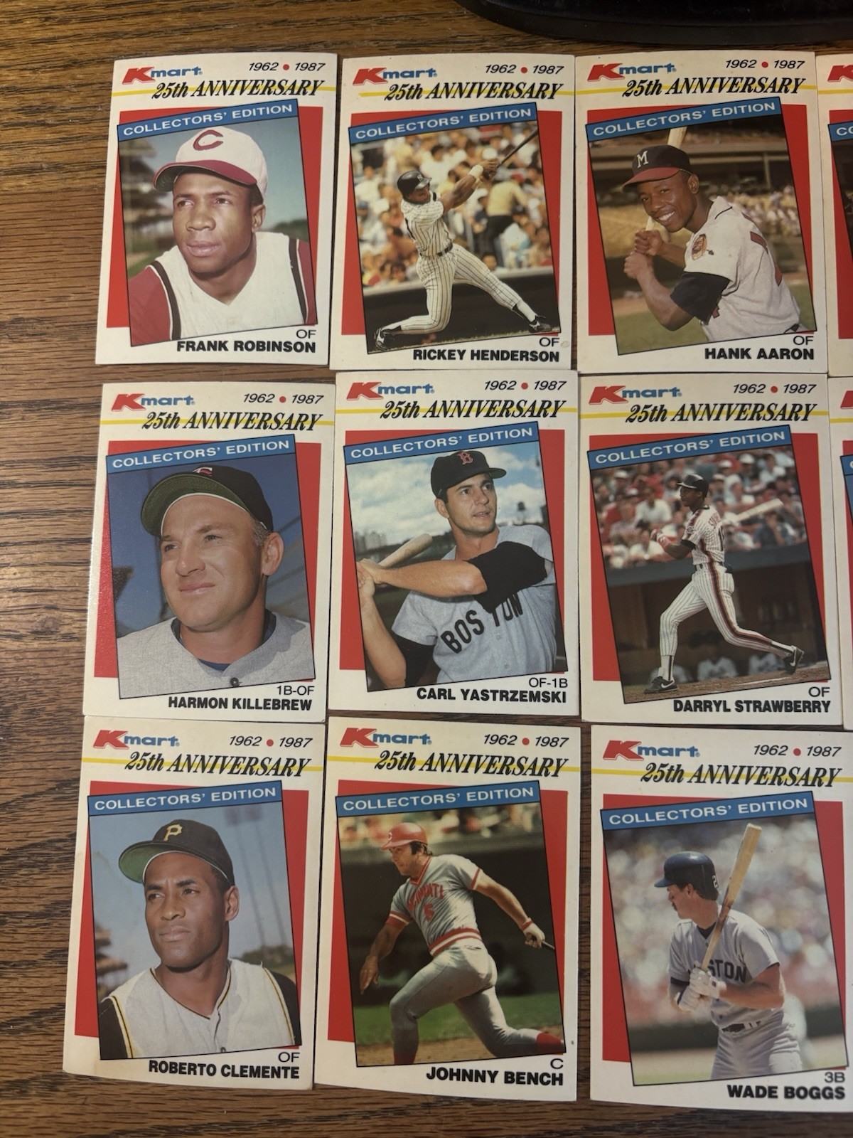 1987 Topps Kmart 25th Anniversary Baseball Cards Lot 21 STARS-HALL OF FAMERS