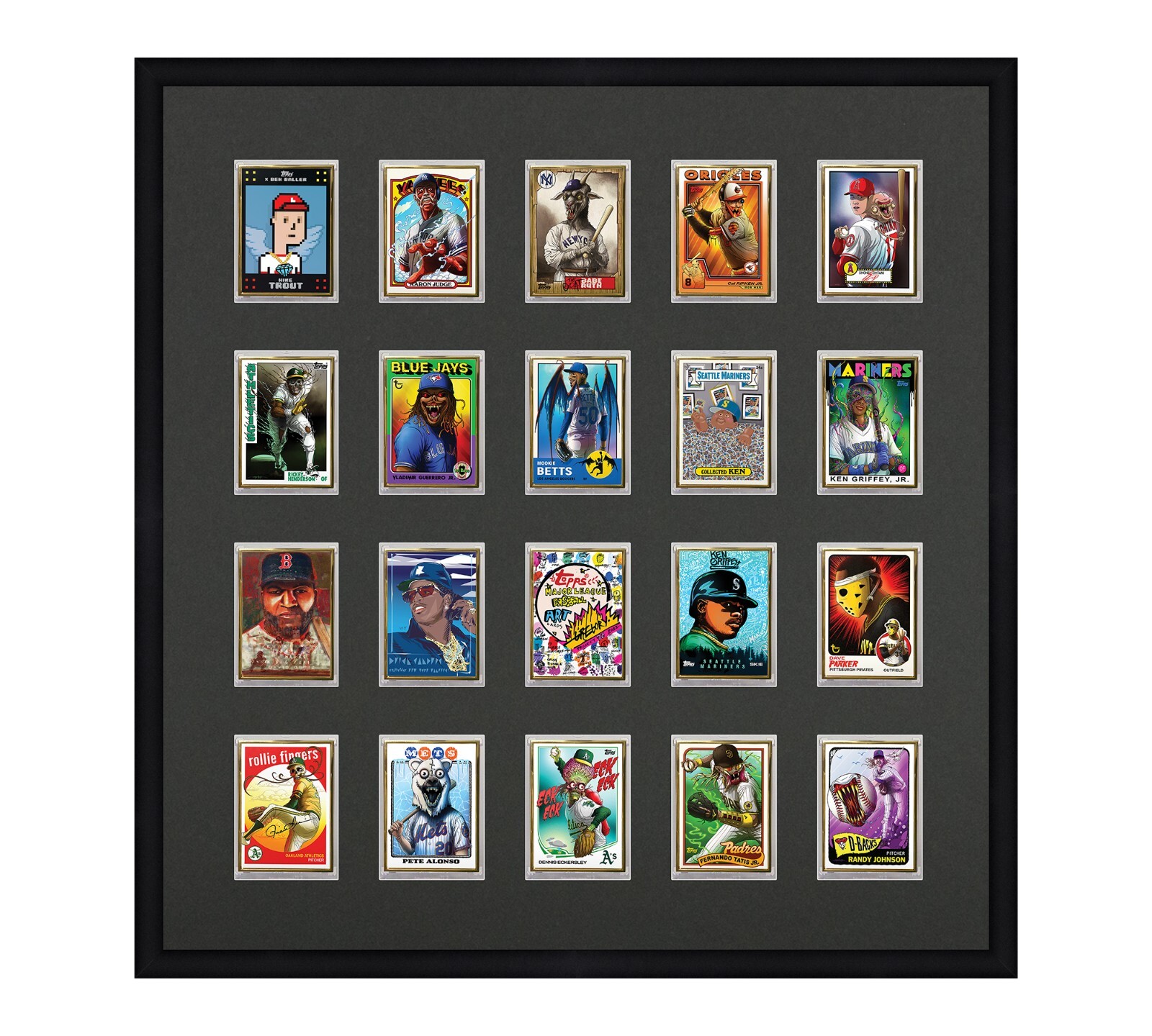 Card Frame For Magnetic Holders Holds (20) Ultra Pro 1 One Touch/BCW +UV Option