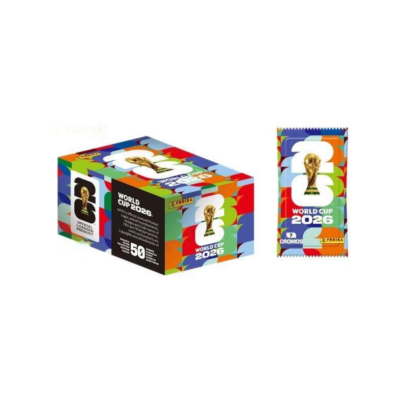 2026 World Cup Soccer Sticker Cards Box 50 Packs Football Collectible Album