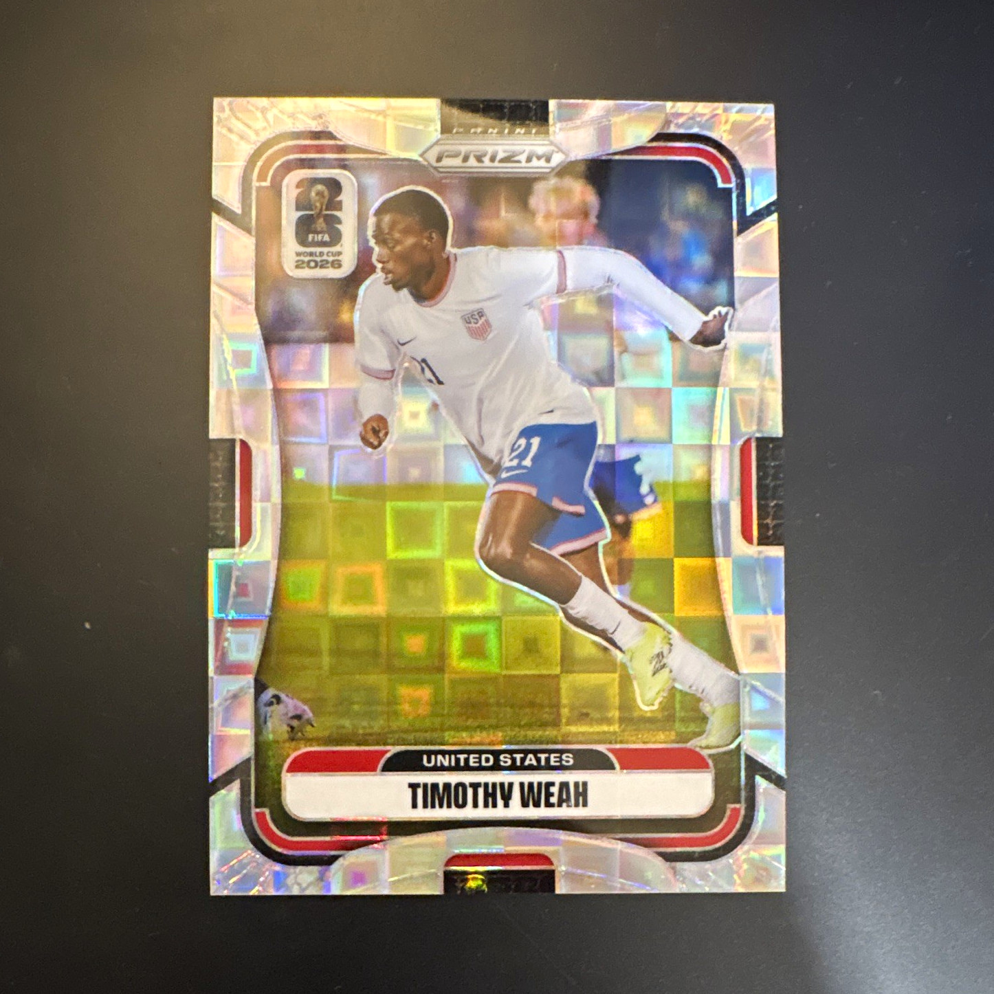 Panini 2026 Prizm FIFA World Cup PANDORA Timothy Weah United States #443