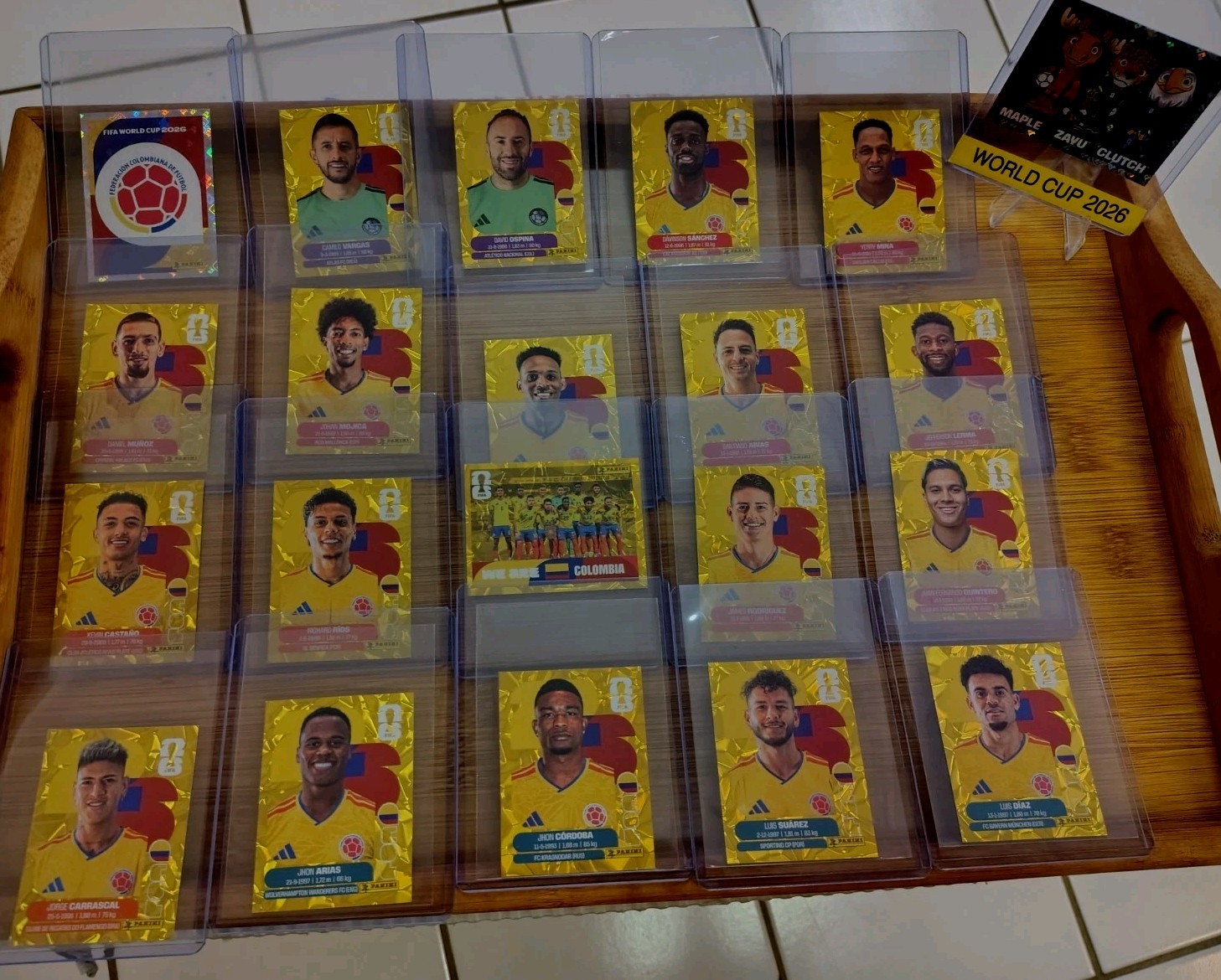 Colombia team full gold crumple world cup 2026