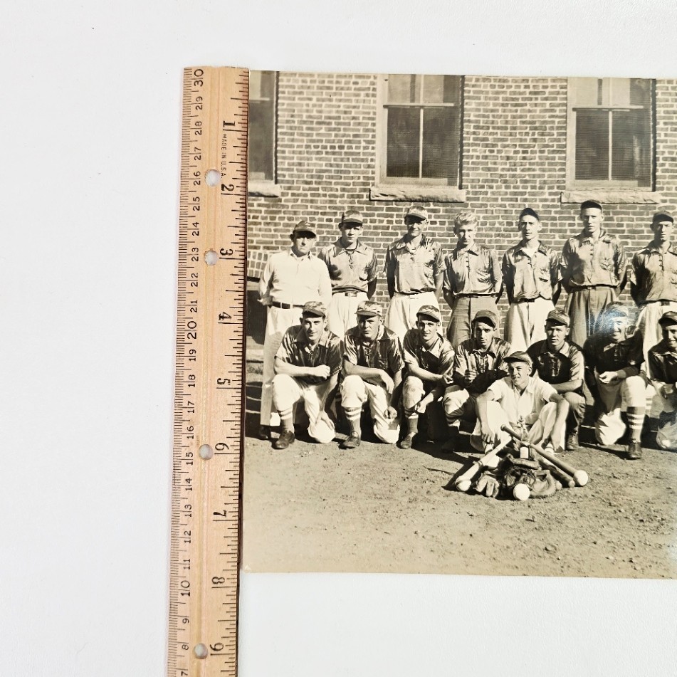 Vintage Mid 20th Century Unknown Baseball Team 9.5 x 7.75 Reprint Photograph