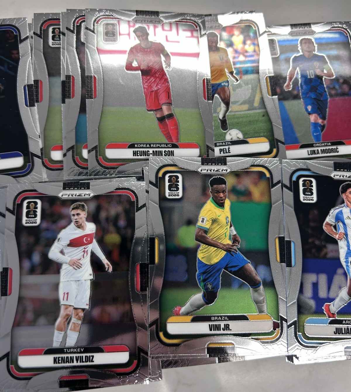 2026 Prizm FIFA World 640 BASE CARD LOT OLISE PELE VINI JR MODRIC PULISIC & MORE
