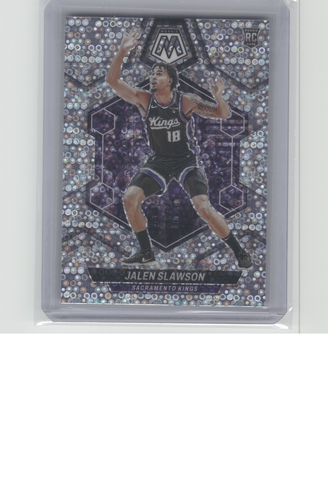 2023-24 Panini Mosaic #206 Jalen Slawson Fast Break Silver B33R3C22