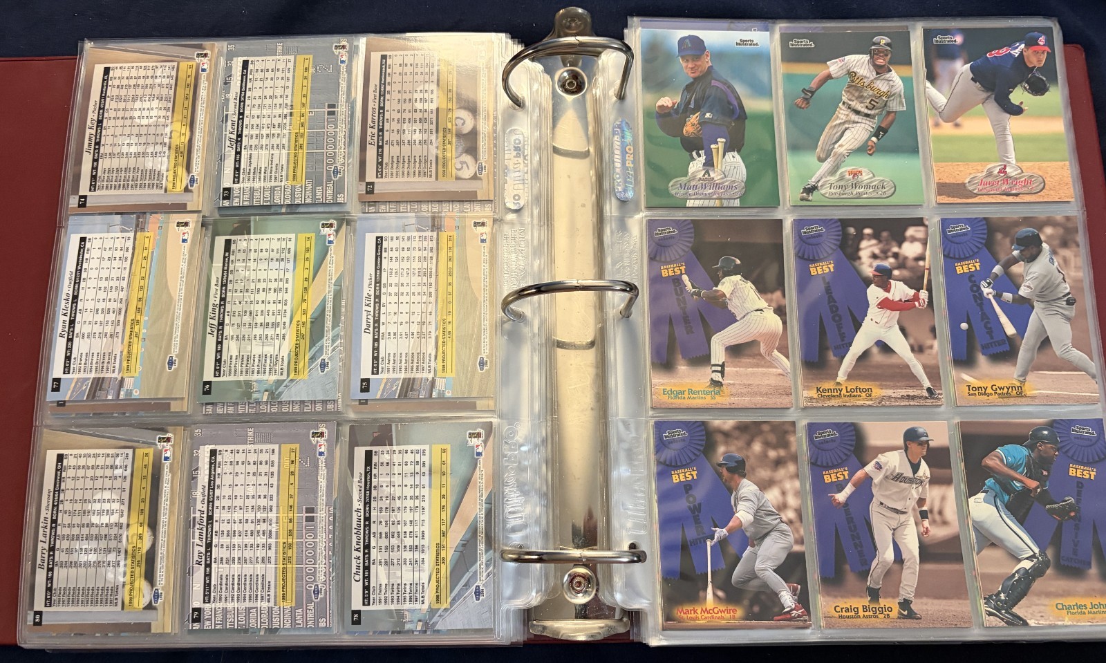 1998 Fleer Sports Illustrated Complete Set + 3 Inserts Sets in Pages & Binder!!!