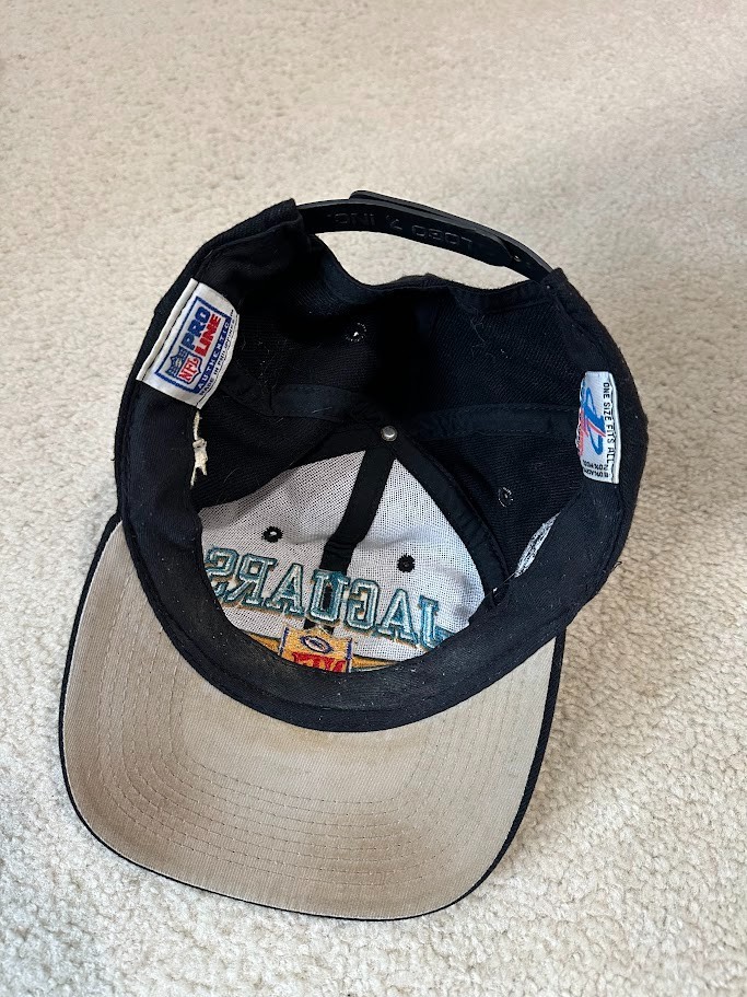 vintage jacksonville jaguars logoathetic pro line snap back rare