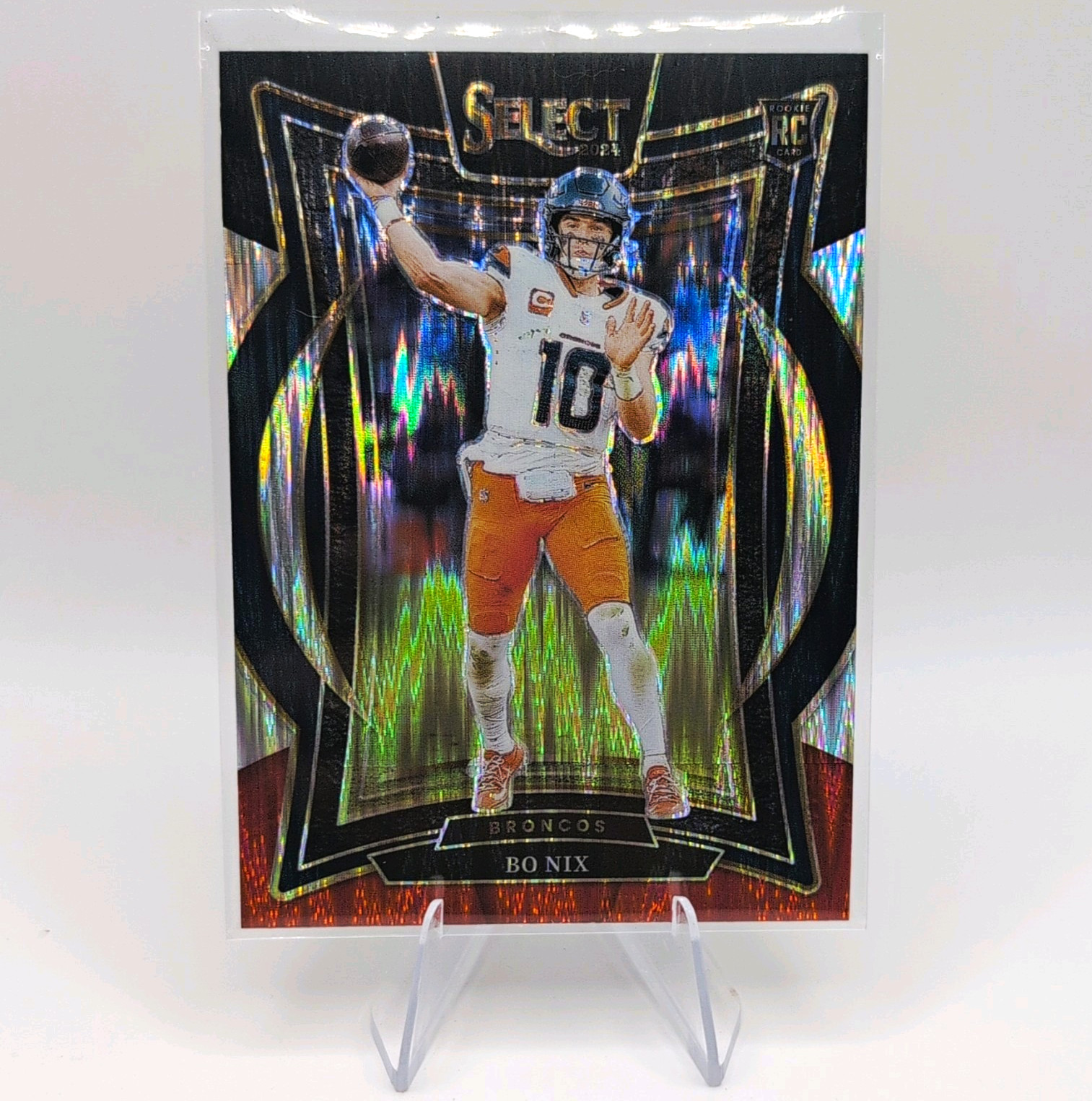 Panini 2024 Select Bo Nix Rookie Concourse Prizm #30 Denver Broncos