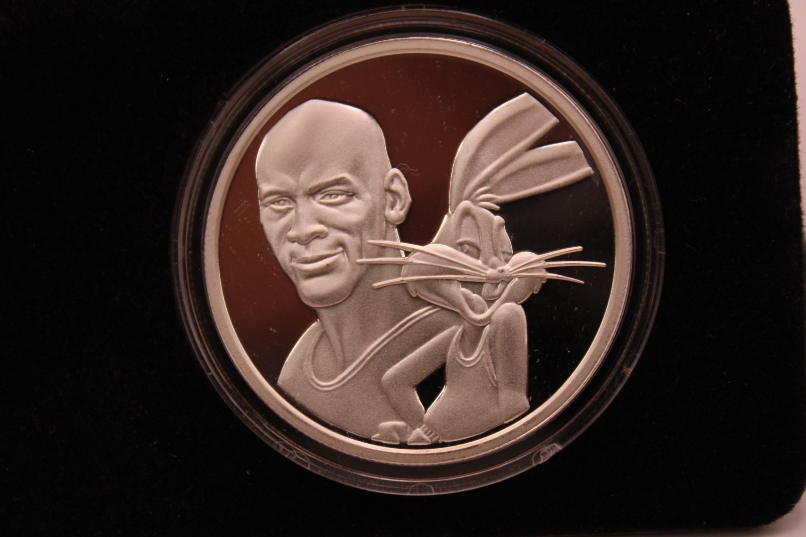 1996 Space Jam Medallion Proof Set Michael Jordan Bugs Bunny Silver Bronze #401