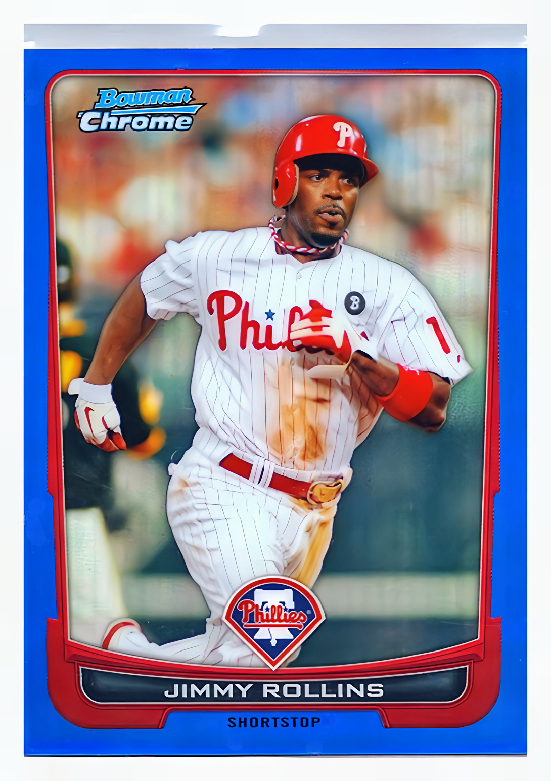 2012 Bowman Chrome Blue Refractor #65 Jimmy Rollins /250