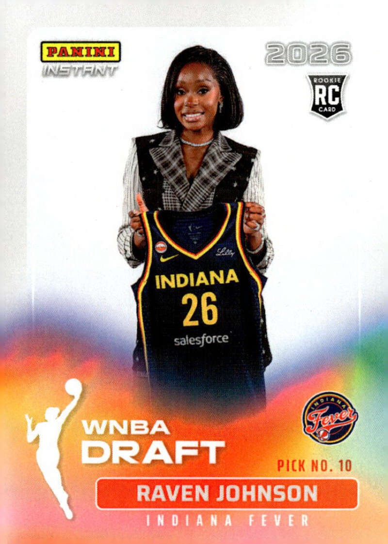 RAVEN JOHNSON RC 2026 Panini Instant WNBA Draft Night ROOKIE #9 Fever ID:170763