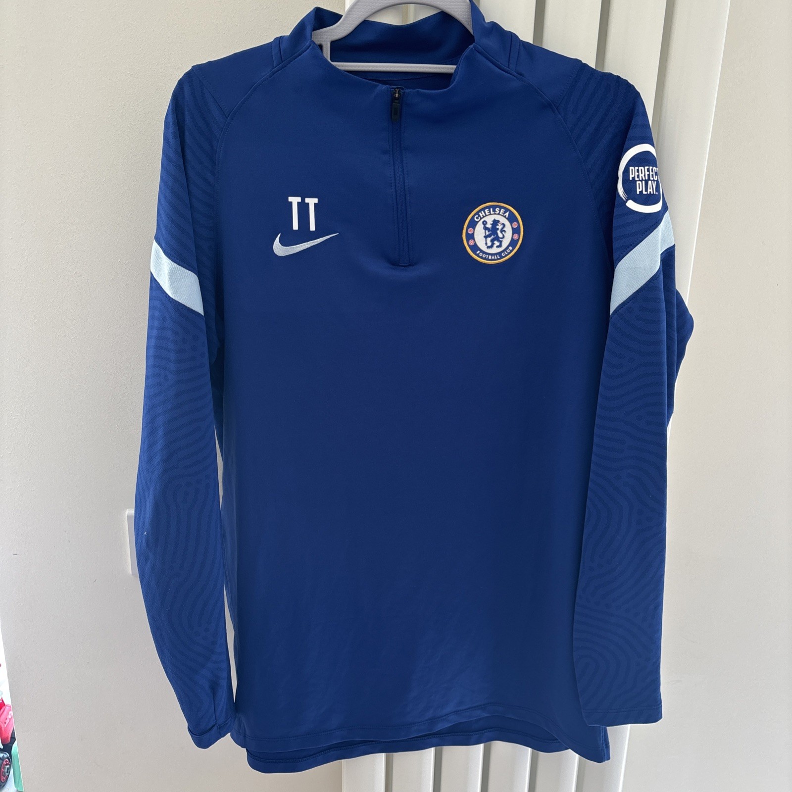 Thomas Tuchel worn Chelsea 2020/2021 quarter zip jumper Men’s size Large