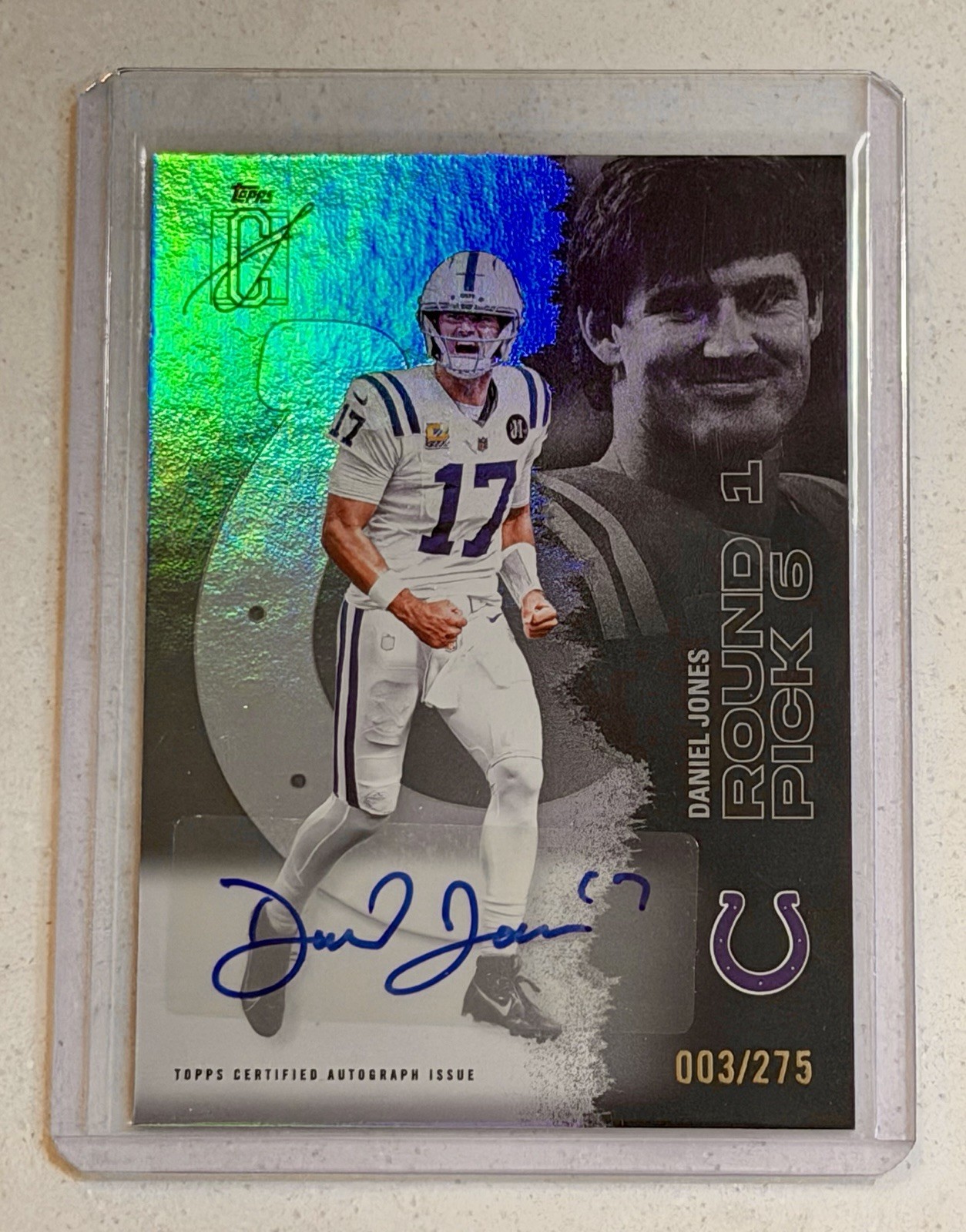 2025 Topps Signature Class Daniel Jones /275 Silver Auto! Indianapolis Colts!