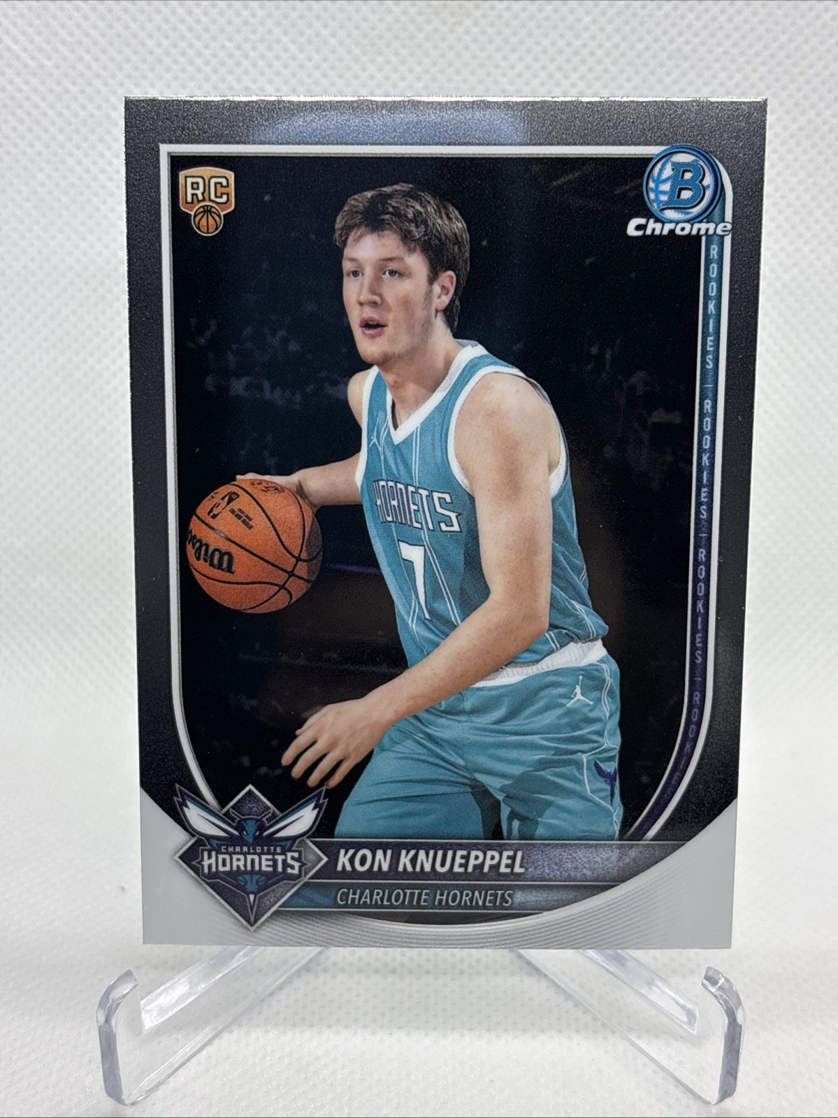 2025-26 Bowman Chrome Basketball – Kon Knueppel – RC – BCV-4 – Rookie Hornets