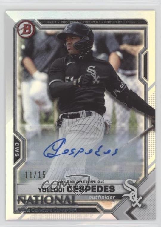 2021 NSCC National Convention Rainbow Foil 11/15 Yoelqui Cespedes #8 Auto 0bt4