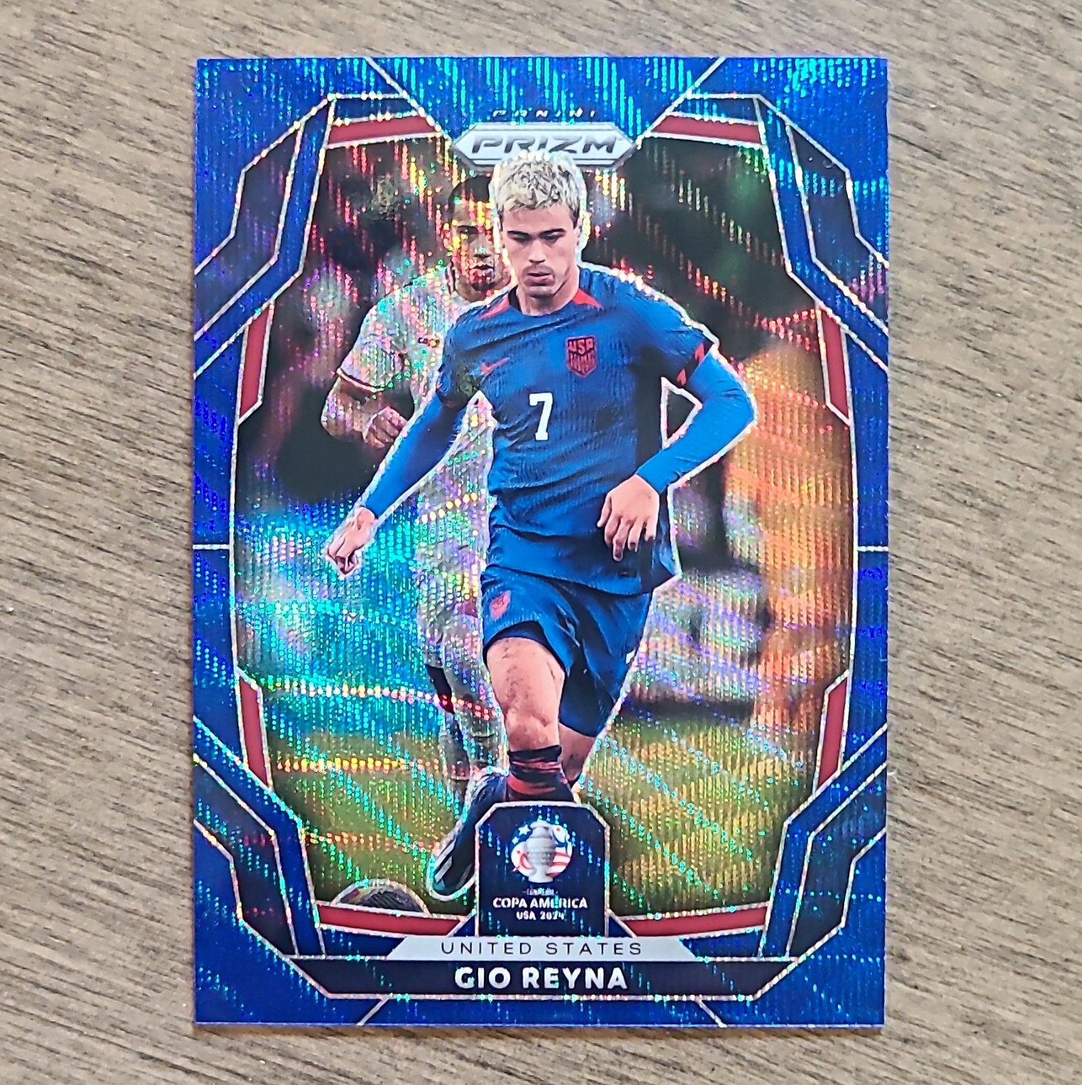 Panini 2024 Prizm CONMEBOL Copa America Gio Reyna Blue #156 United States