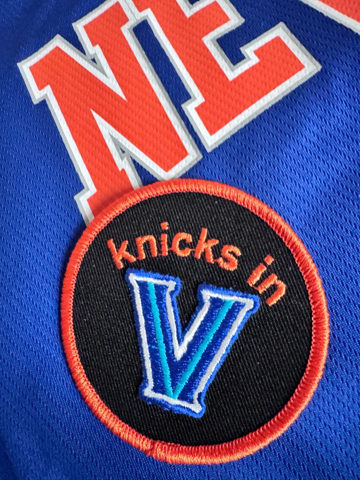 New York Knicks 2026 Championship Knicks in V Knicks in 5 Iron On Patch!
