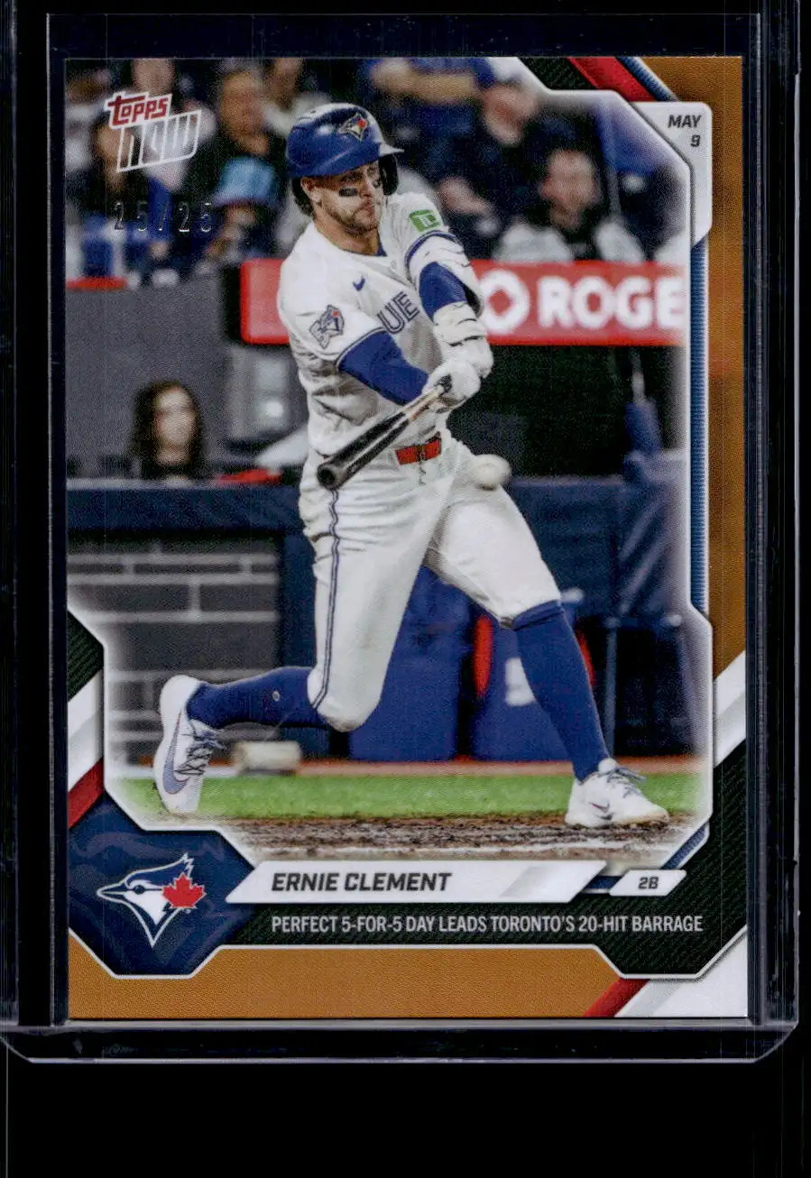 2026 Topps Now #182 Ernie Clement Orange Foil #d 25/25