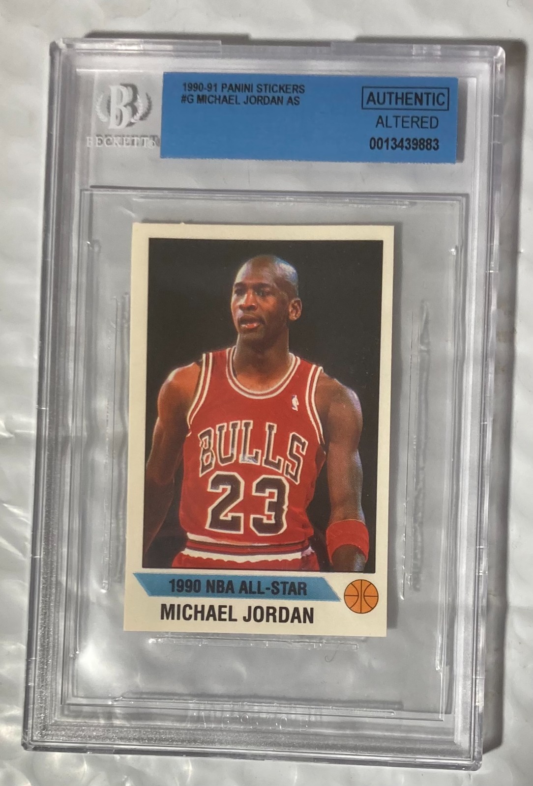 1990/91 PANINI STICKERS #G MICHAEL JORDAN BGS AUTHENTIC ALTERED 4 AVAILABLE