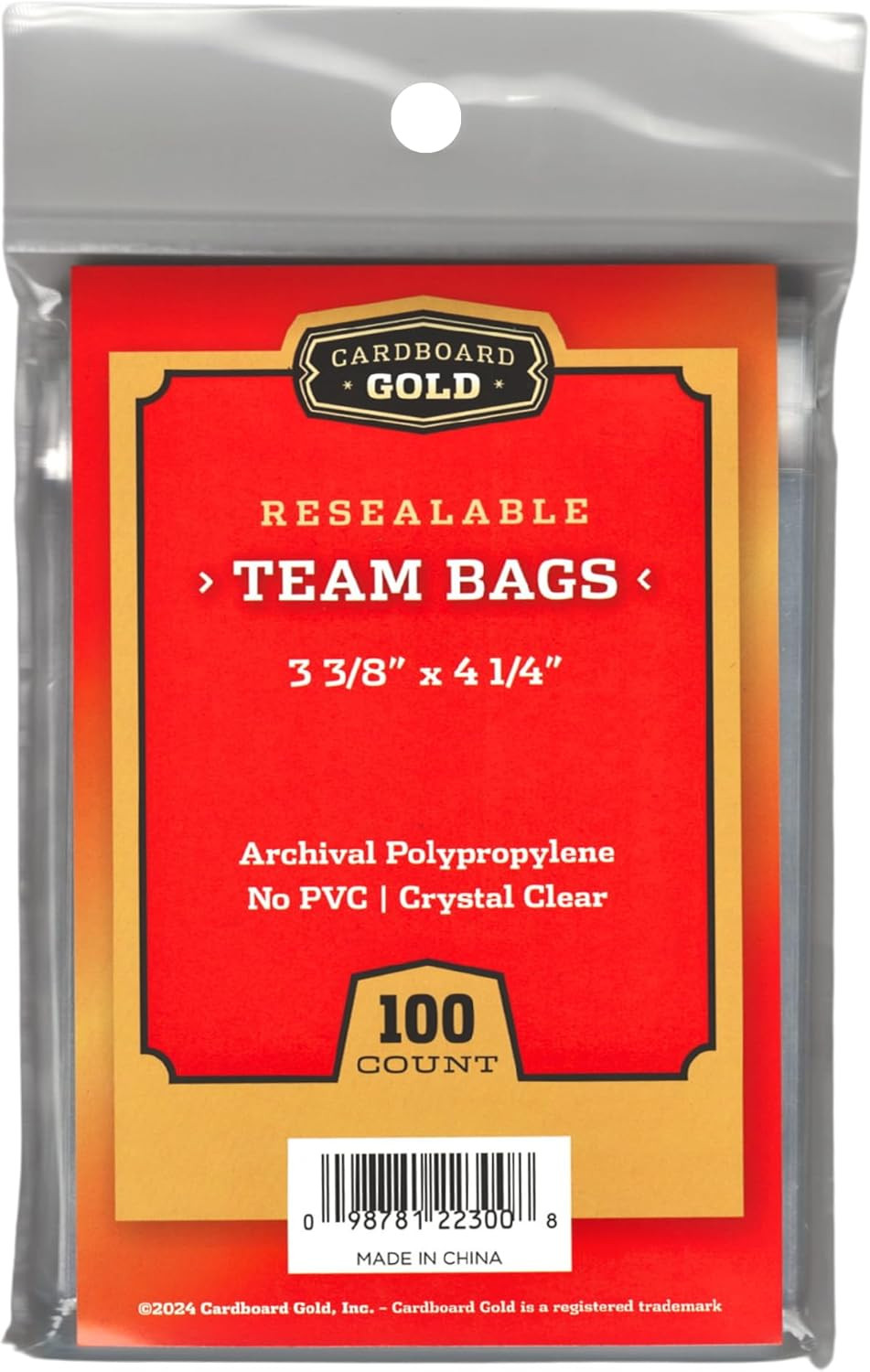 Resealable Sports Card Team Set Bags – 1000 Pcs Team Bags for Trading Cards
