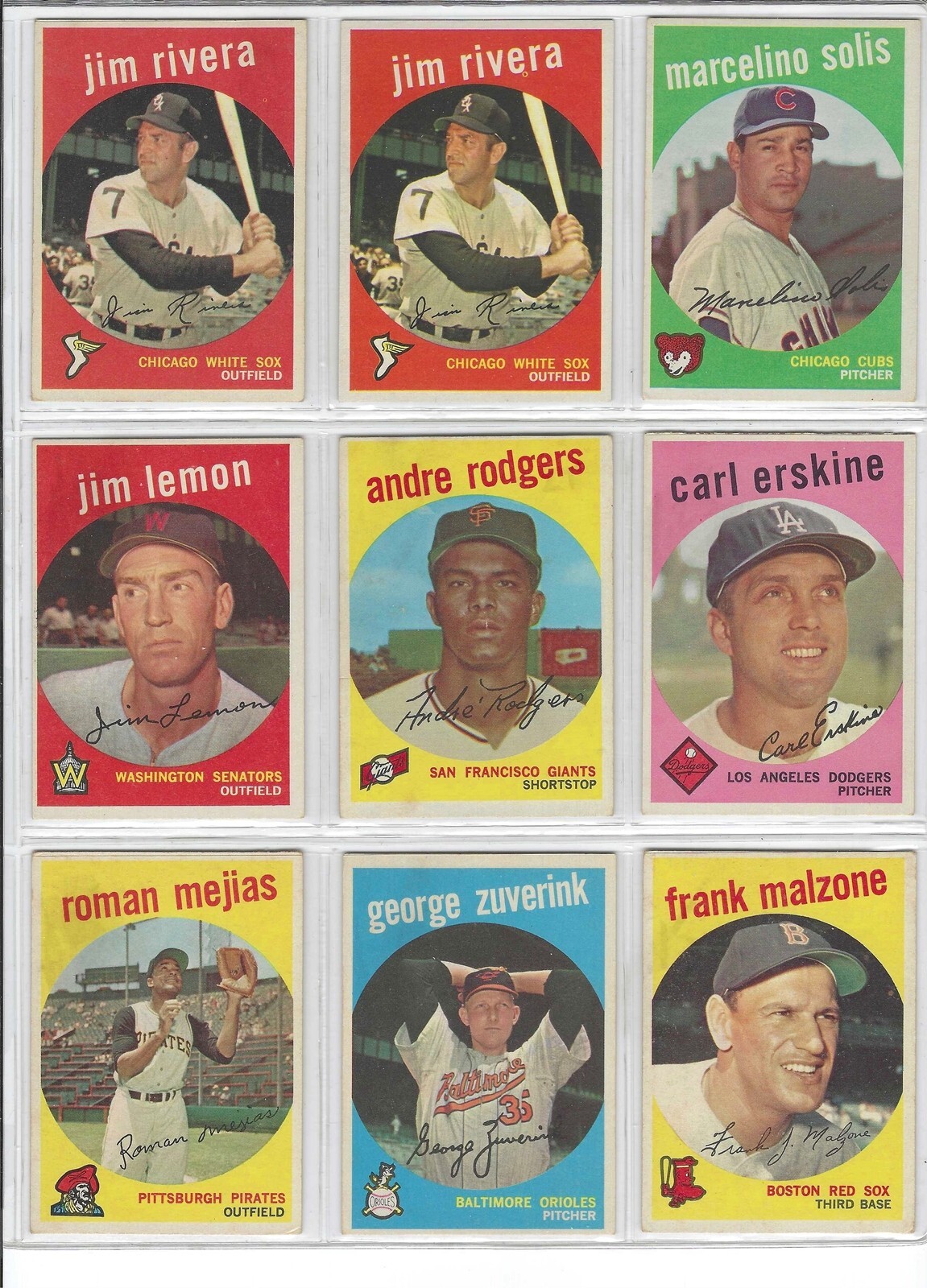 1959 TOPPS BASEBALL CARD SINGLES (205-323) $1.50+ w/ discount