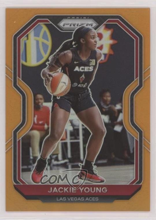 2021 Panini Prizm WNBA Orange Prizm 36/50 Jackie Young #47 n0c