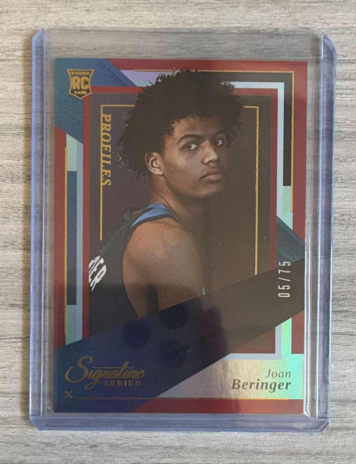 2025-26 Panini Signature Series Profiles Holofoil #15 Joan Beringer /75 RC