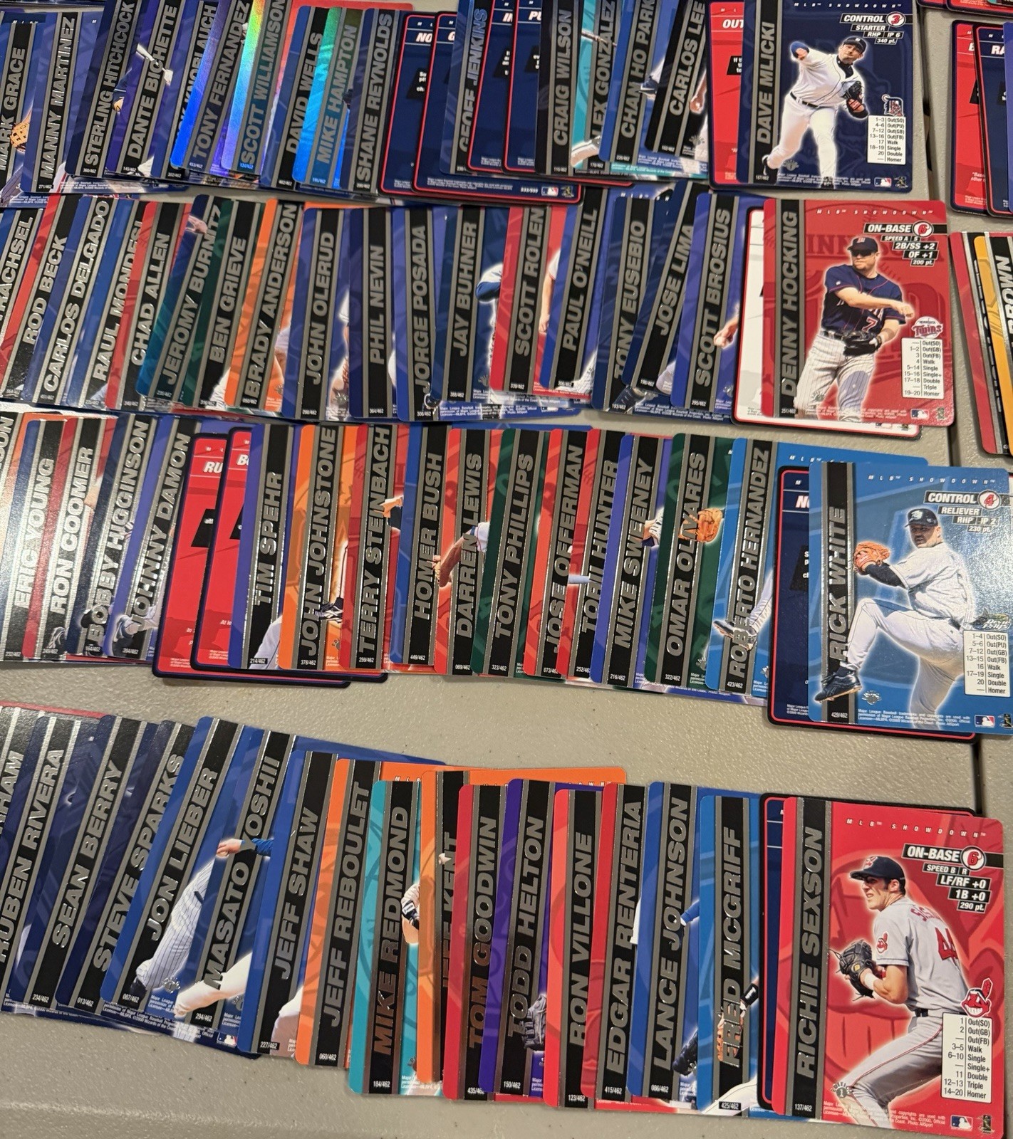 2000 MLB Showdown 1st First Edition lot of 317 Player and Strategy Cards!