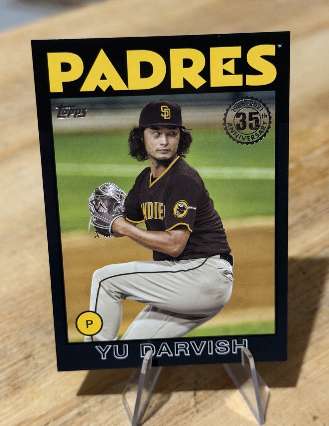 Yu Darvish /299 BLACK SP Parallel RETRO 1986 Throwback Insert San Diego Padres