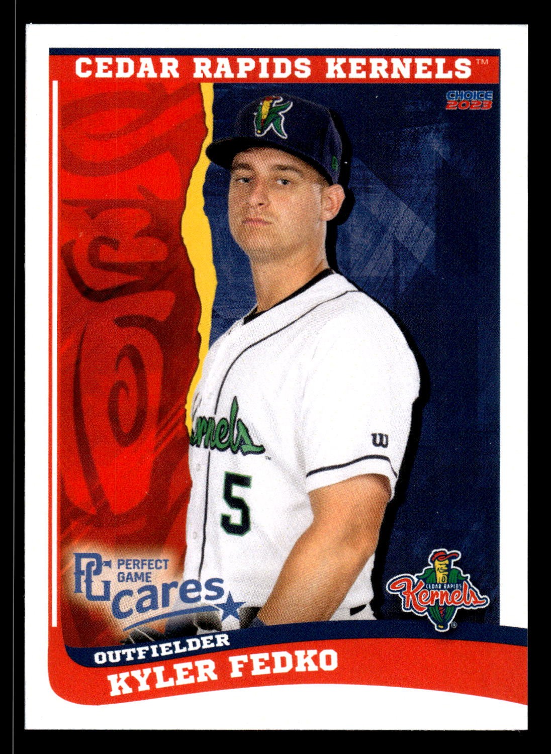 Kyler Fedko 2023 Choice Cedar Rapids Kernels #04 Cedar Rapids Kernels