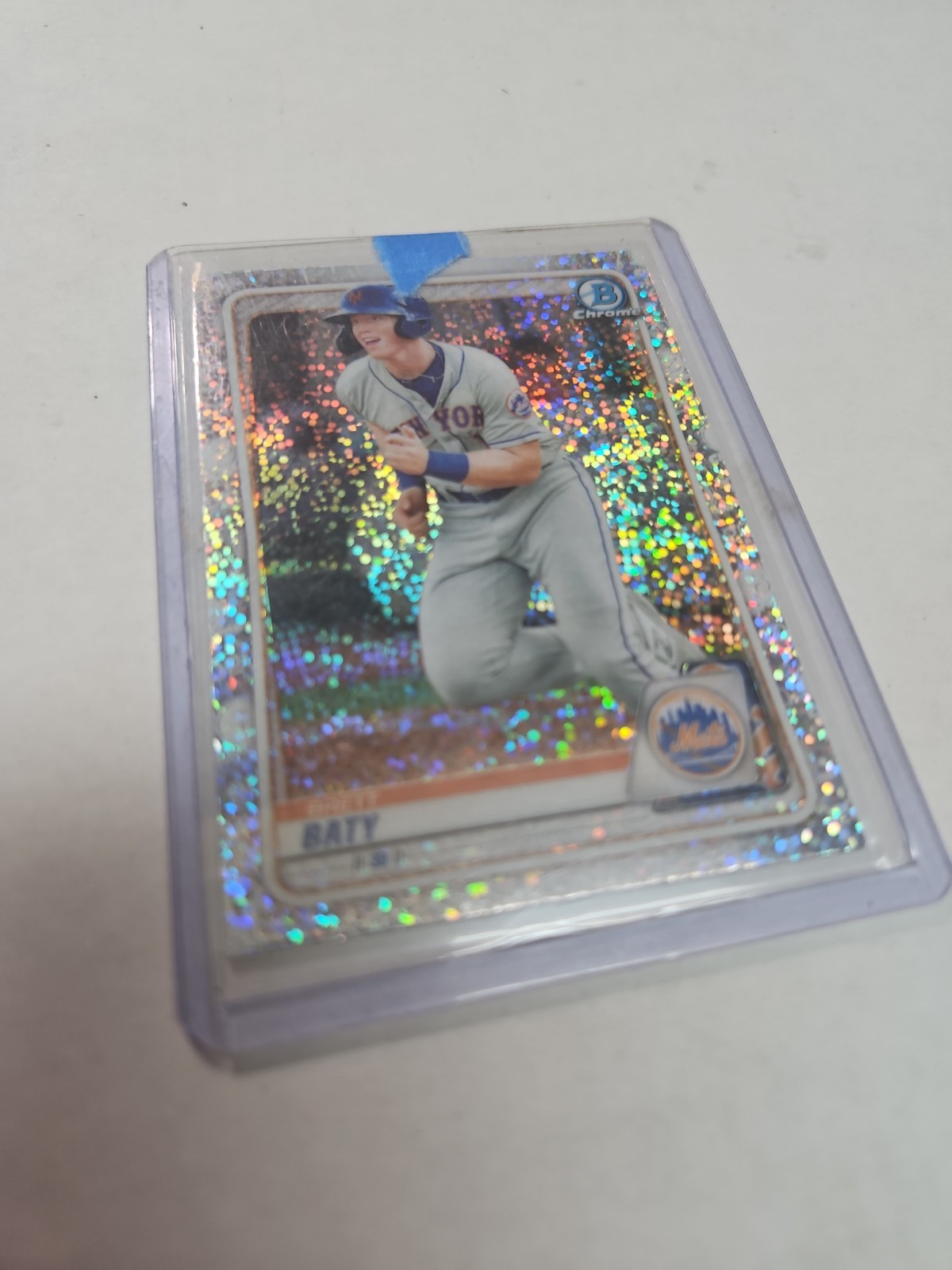 2020 Bowman Draft – Chrome Brett Baty #BD-184 Sparkle Refractor (RC)