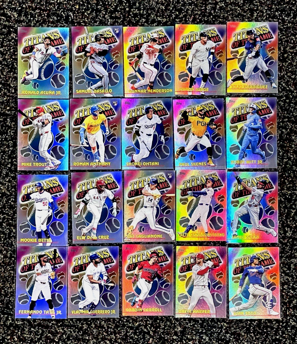 2026 Topps Series 1 Titans of the Game Complete Set #TOG-1-TOG-20
