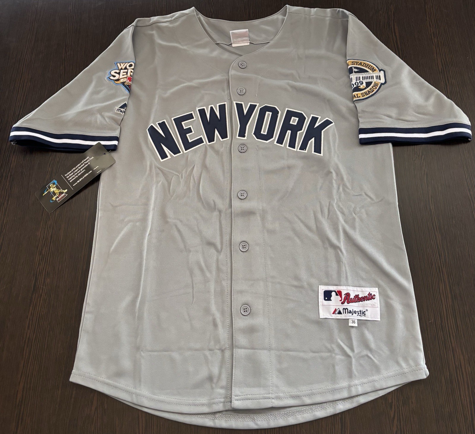 Derek Jeter 2009 New York Yankees World Series Men’s Jersey! Same day shipping!
