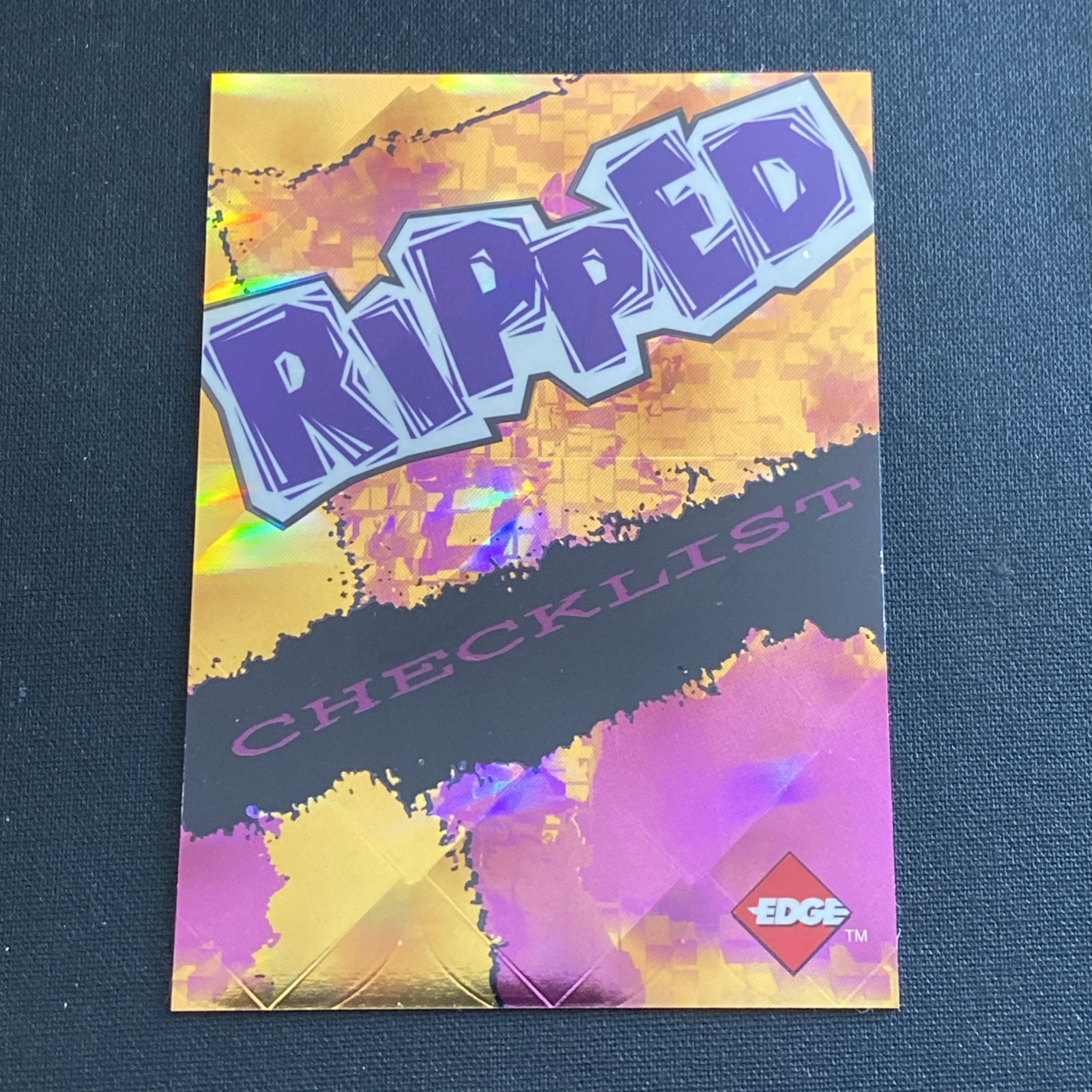 1996 Collector’s Edge Ripped #CK Checklist Football Card