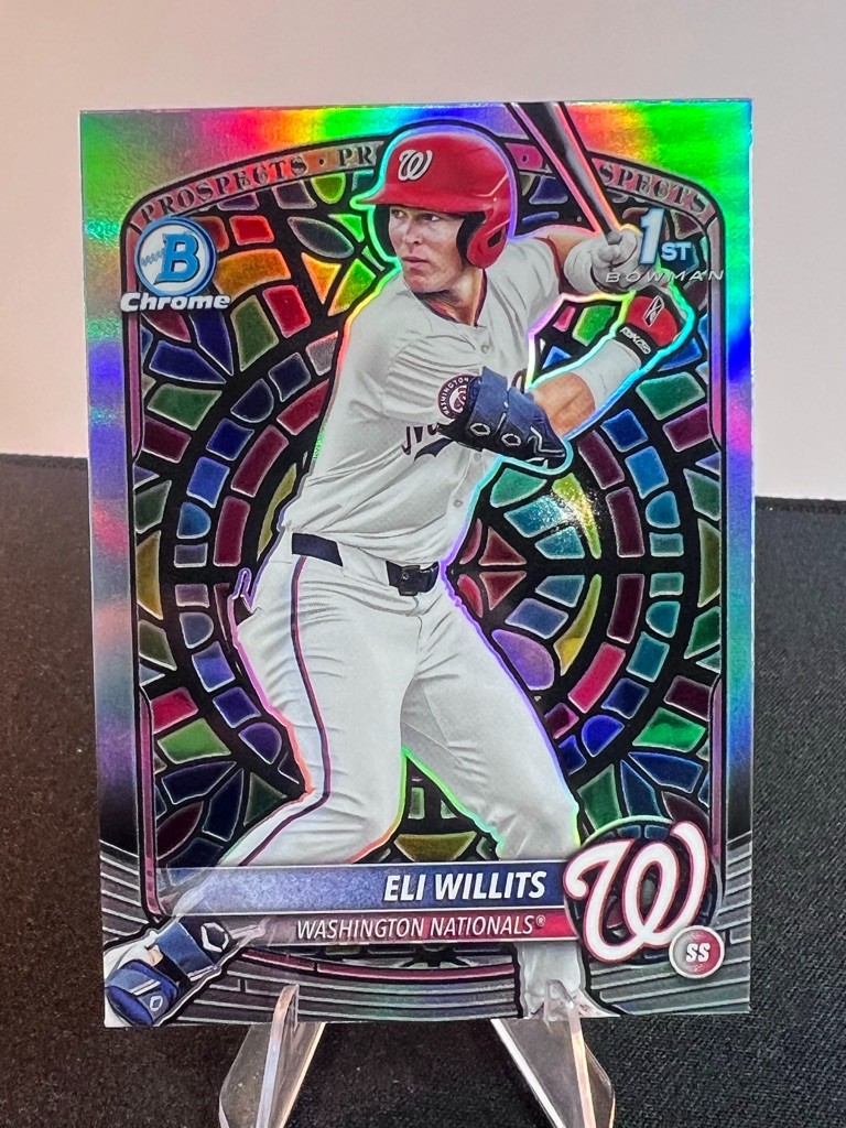 2025 Bowman Draft 1st Chrome ELI Willits Stained Glass #BDC-1 SP