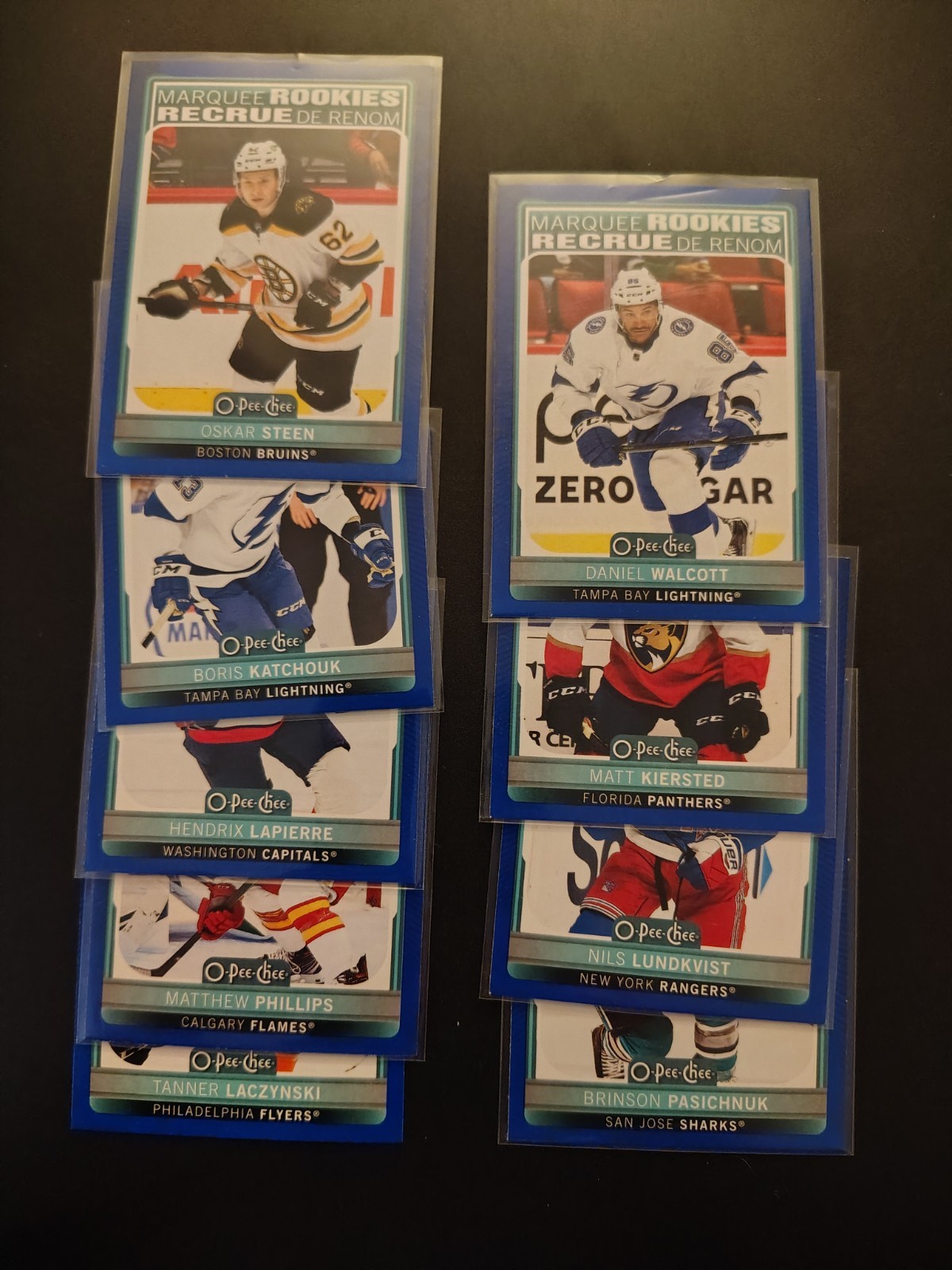 2021-22 Marquee Rookies Blue Border 9 Card Lots