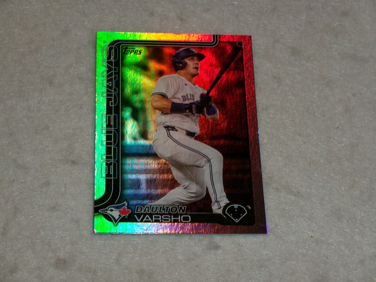2025 Topps Series 1 Daulton Varsho Rainbow Foil Toronto Blue Jays #119